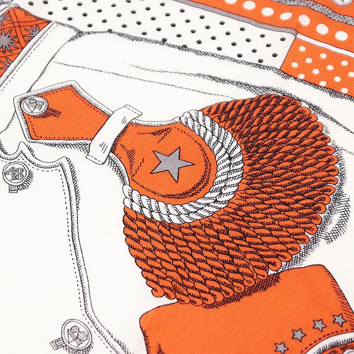 Hermes Hermes Hermes Carre Geant140 Zouaves et Dragons Cashmere Silk Scarf Textile Scarf DUTY FREE for USA Size ONE SIZE - 12 Thumbnail
