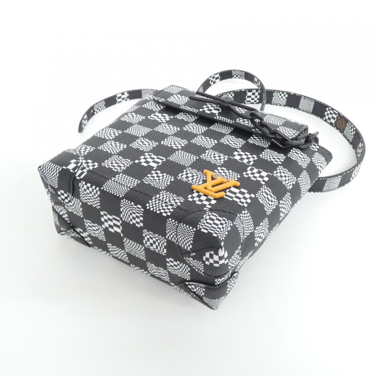 Louis Vuitton Louis Vuitton Louis Vuitton Damier Distorted Steamer XS Shoulder Bag Textile Shoulder Bag N60453 DUTY FREE for USA Size ONE SIZE - 3 Thumbnail