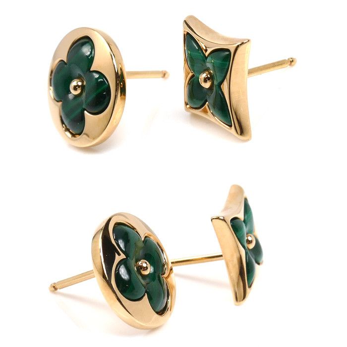Louis Vuitton Louis Vuitton Louis Vuitton Star Blossom Sun Blossom BB Au750 Earrings Precious Metal Earrings Q96673/Q96672 DUTY FREE for USA Size ONE SIZE - 2 Thumbnail