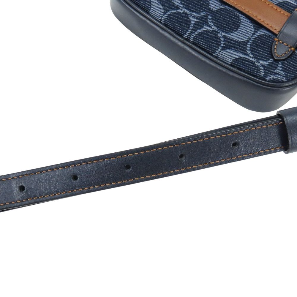 Coach Coach Coach Signature Denim Waist Bag Leather Belt Bag F58550 DUTY FREE for USA Size ONE SIZE - 20 Thumbnail