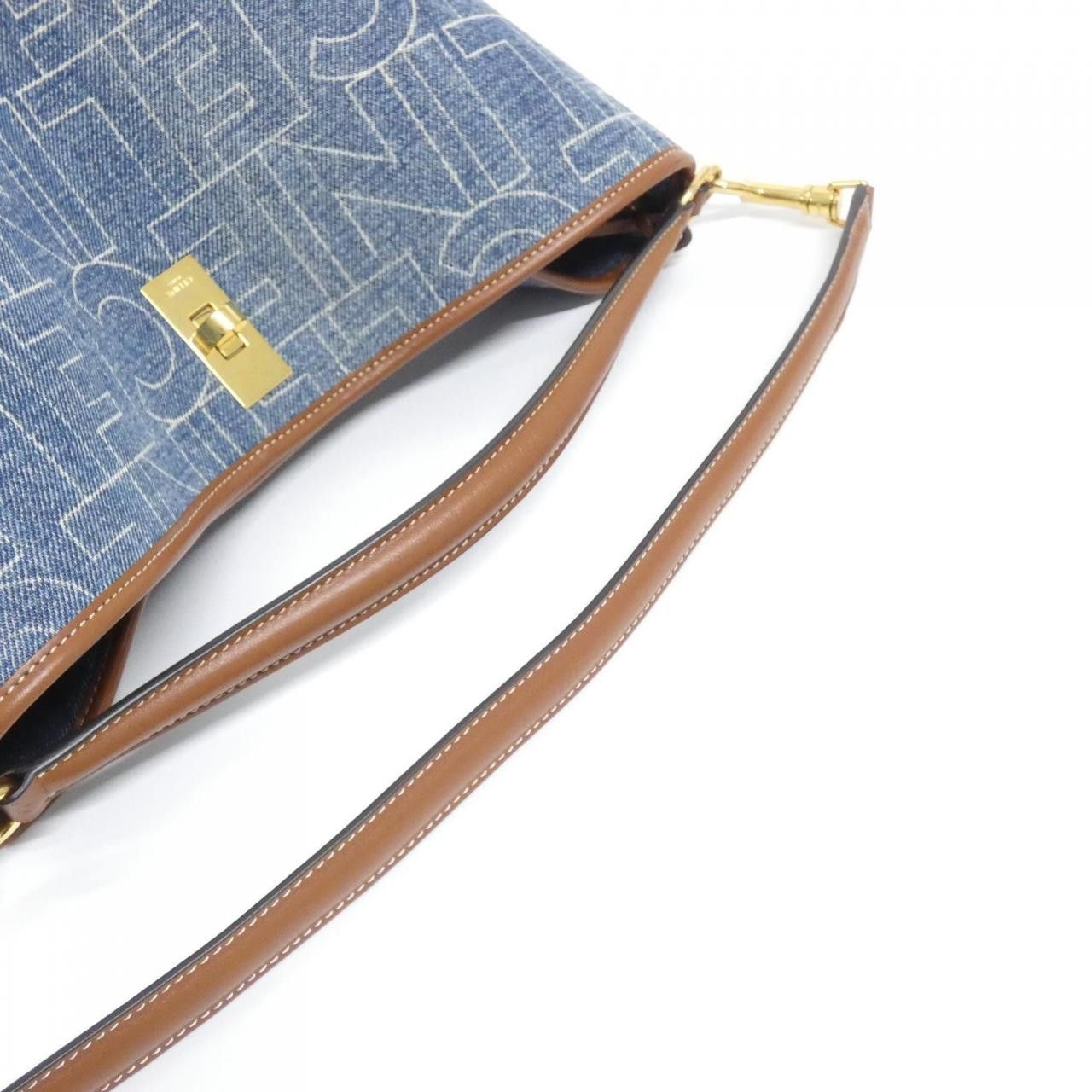 Celine Celine Celine 16 Denim Bucket Bag Textile Shoulder Bag 195572ERE DUTY FREE for USA Size ONE SIZE - 5 Thumbnail