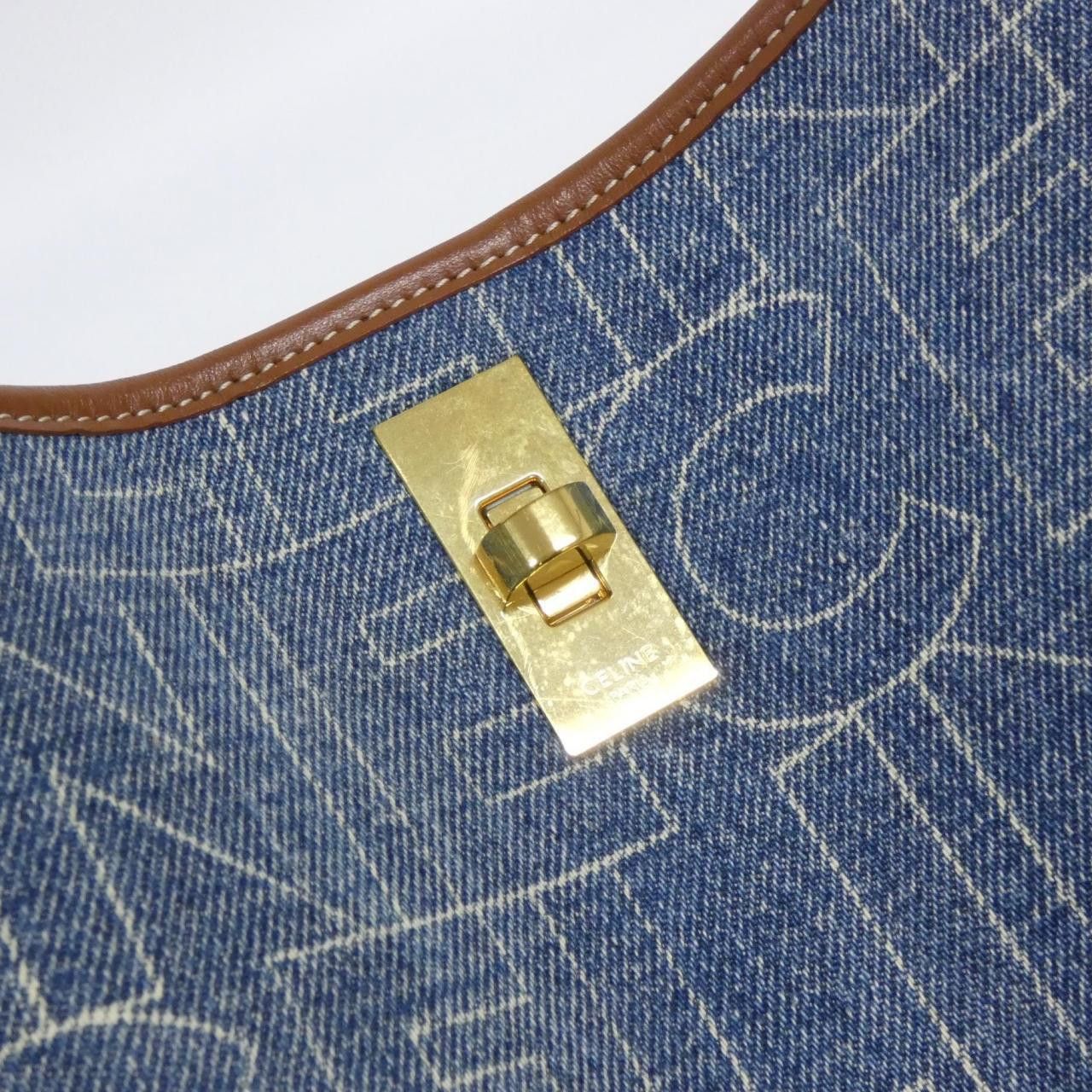 Celine Celine Celine 16 Denim Bucket Bag Textile Shoulder Bag 195572ERE DUTY FREE for USA Size ONE SIZE - 4 Thumbnail