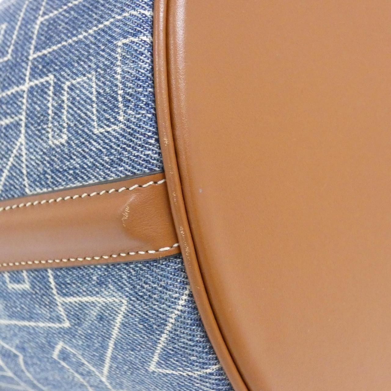 Celine Celine Celine 16 Denim Bucket Bag Textile Shoulder Bag 195572ERE DUTY FREE for USA Size ONE SIZE - 3 Thumbnail