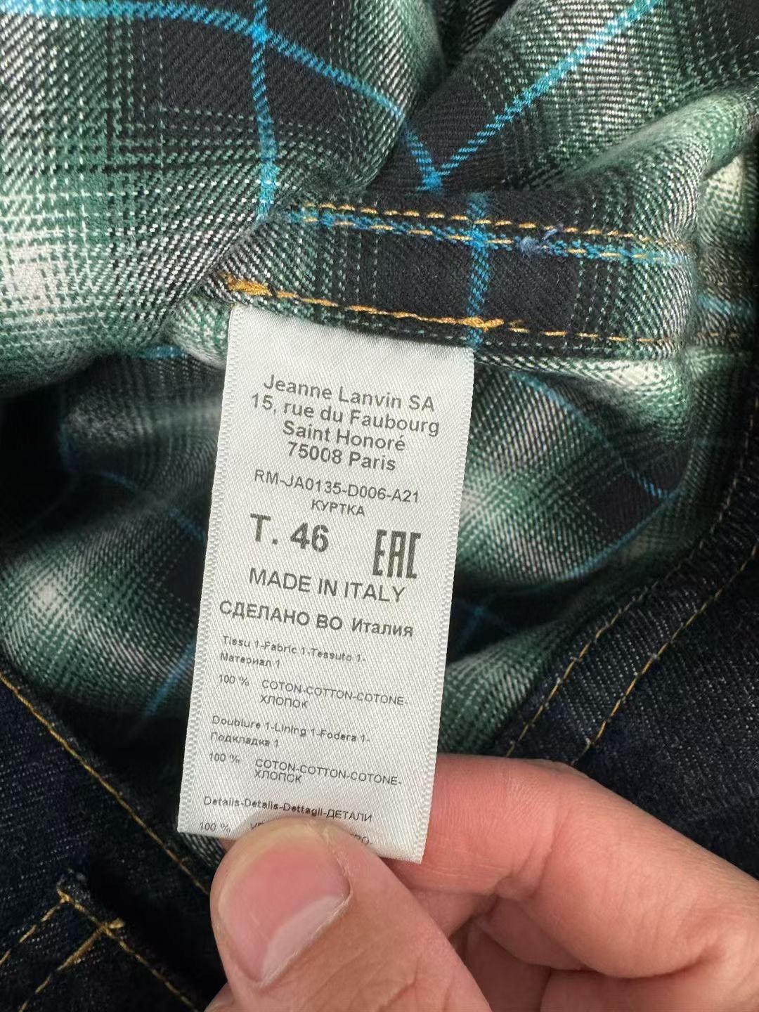 Lanvin Lanvin Light Jacket m Men Size US M / EU 48-50 / 2 - 5 Thumbnail