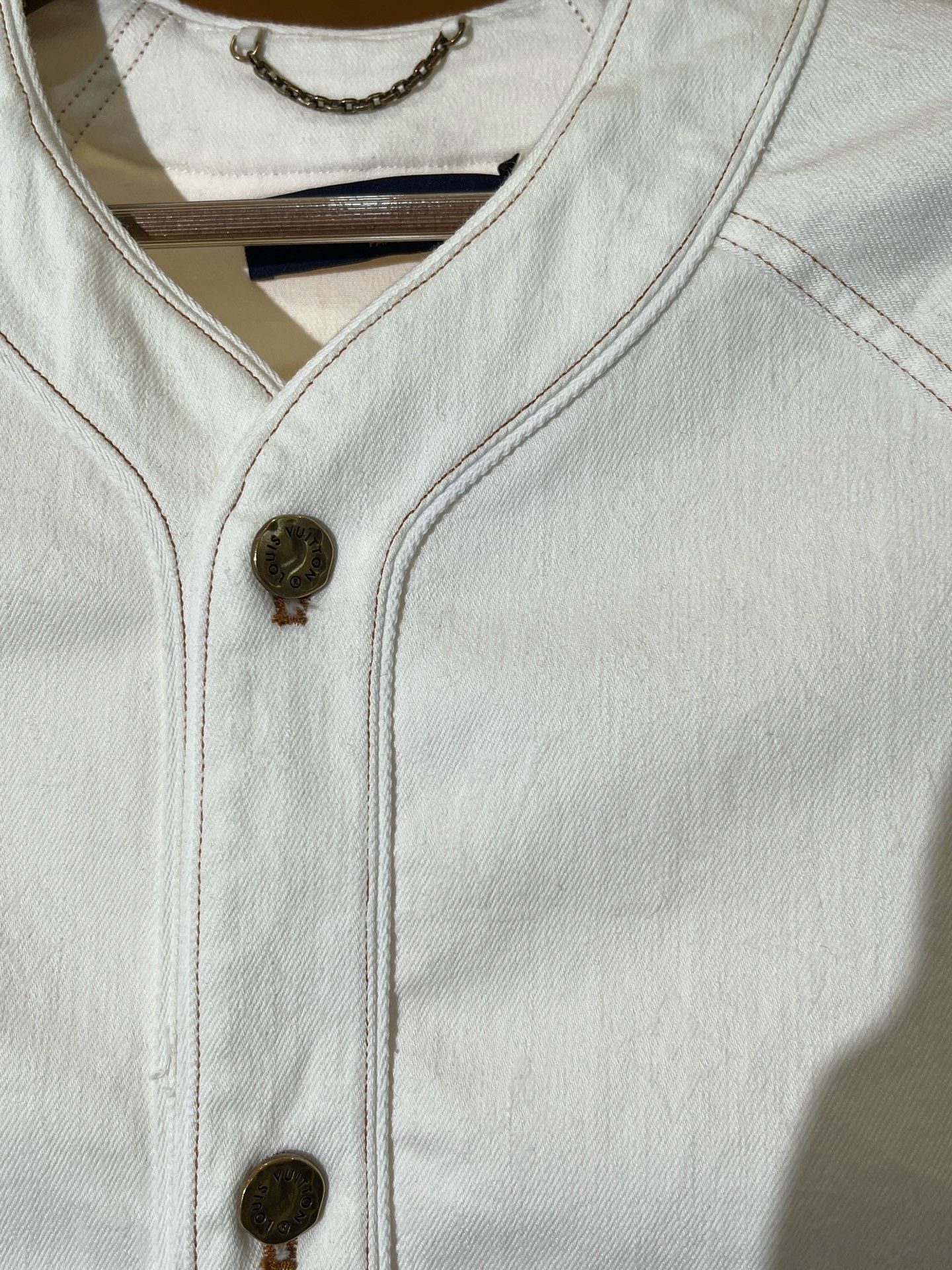 Louis Vuitton Louis Vuitton Denim White Light Jacket s Men Size US S / EU 44-46 / 1 - 3 Thumbnail