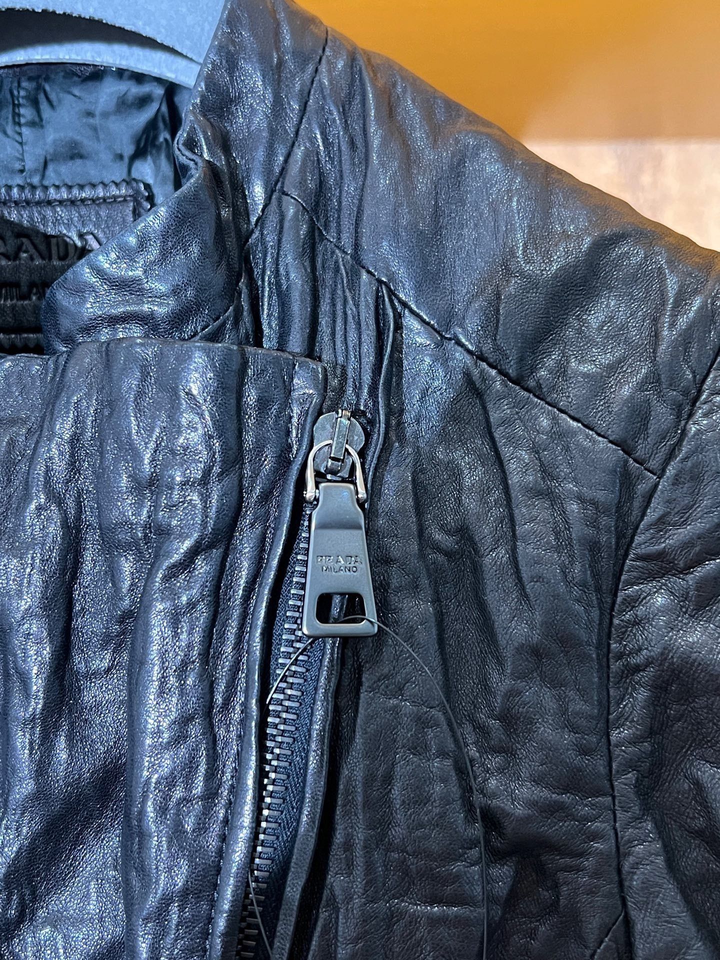 Prada Prada Leather Light Jacket s Men Size US S / EU 44-46 / 1 - 4 Thumbnail
