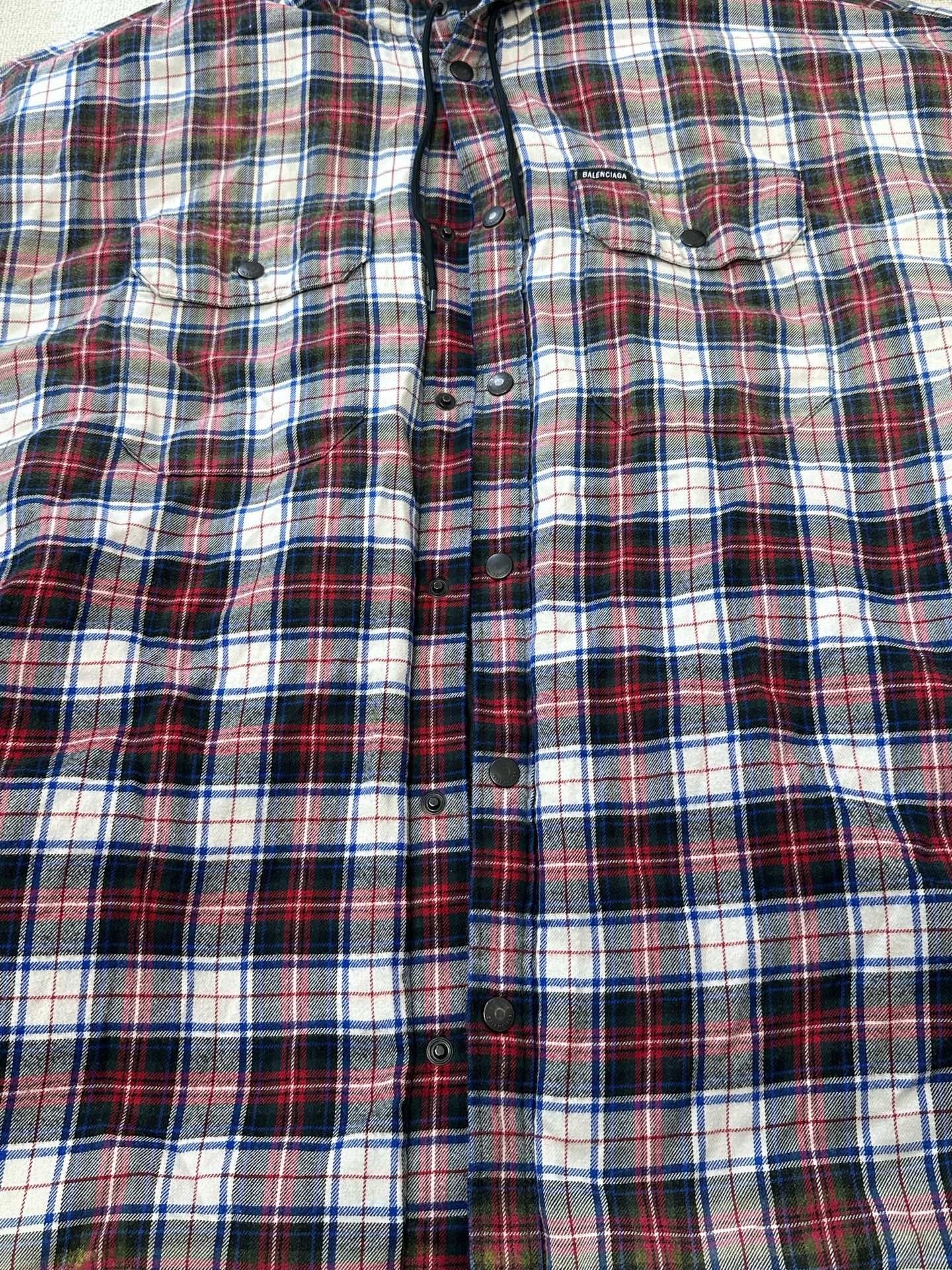 Balenciaga Balenciaga Plaid Multi Shirt l Men Size US L / EU 52-54 / 3 - 3 Thumbnail