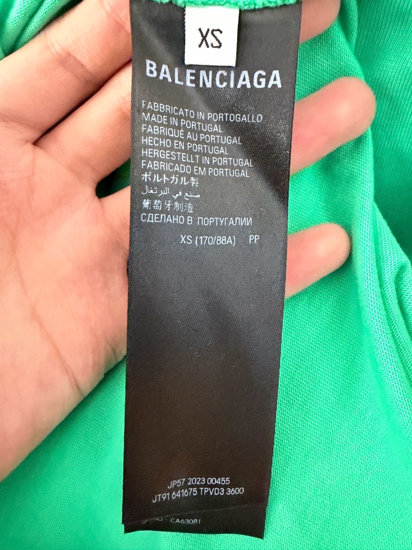 Balenciaga Balenciaga Embroidered Green T-Shirt xs Men Size US XS / EU 42 / 0 - 3 Thumbnail