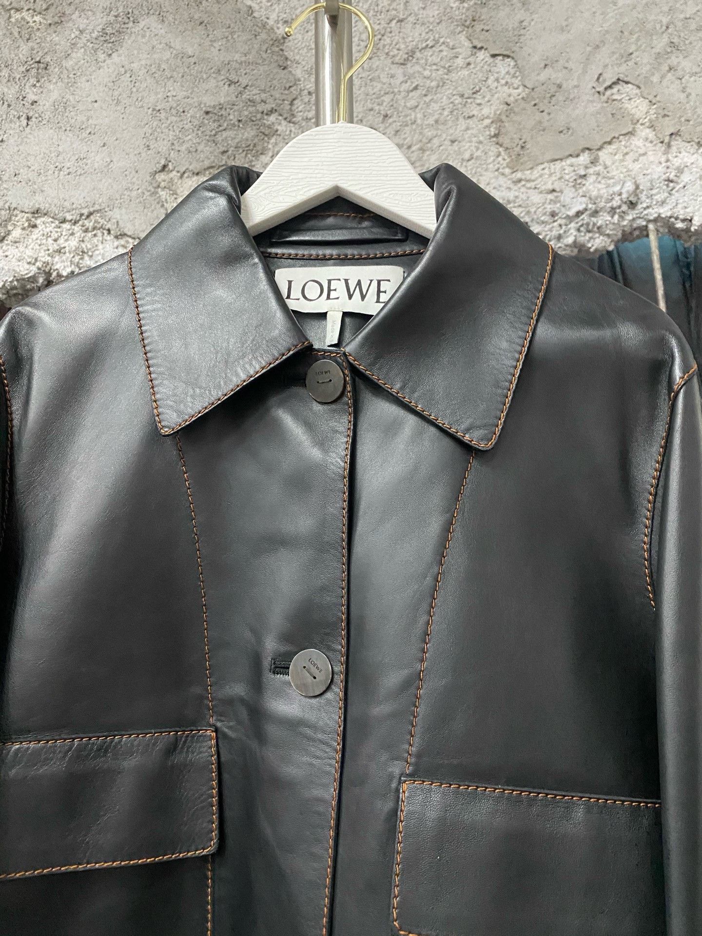 Loewe Loewe Leather Jacket s Men Size US S / EU 44-46 / 1 - 3 Thumbnail