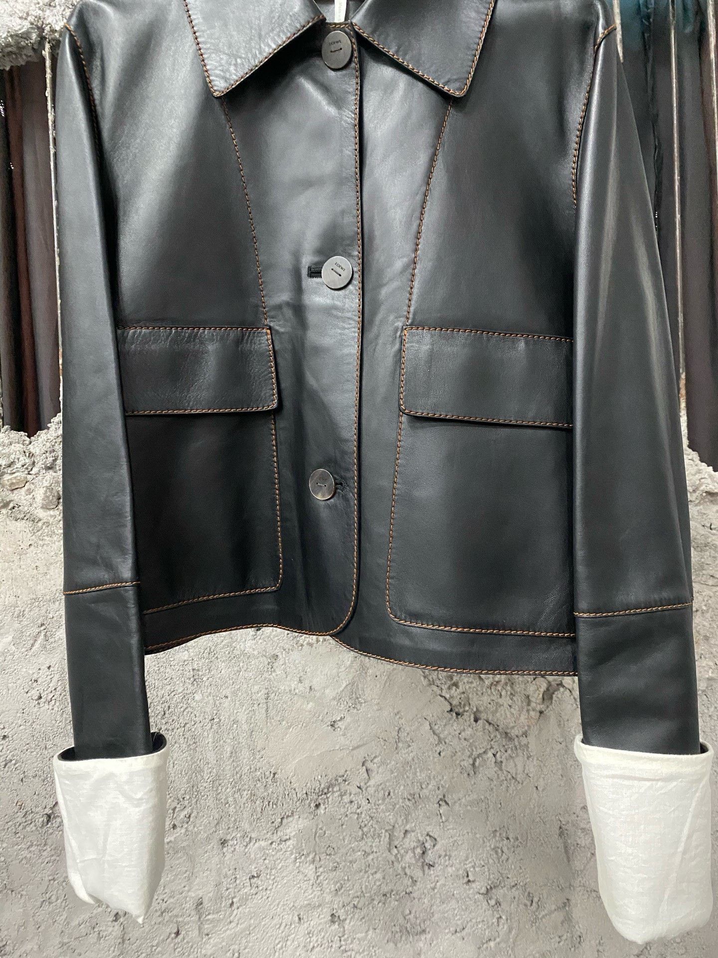 Loewe Loewe Leather Jacket s Men Size US S / EU 44-46 / 1 - 4 Thumbnail