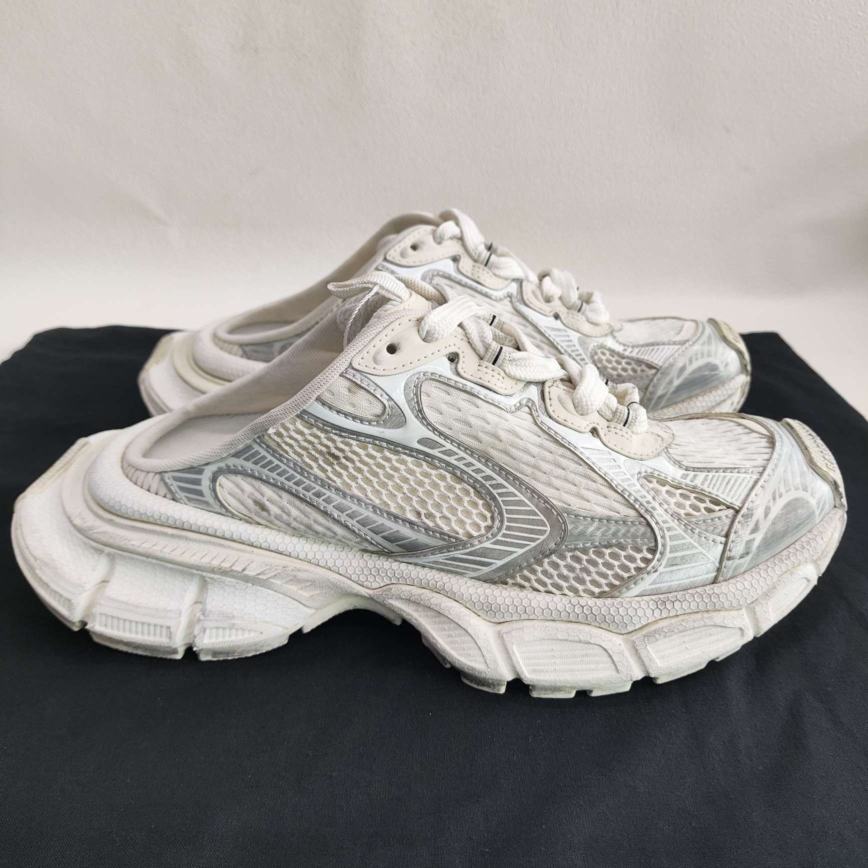 Balenciaga Balenciaga Distressed White Sandals us_7-5 Women Size US 7.5 / IT 37.5 - 4 Thumbnail