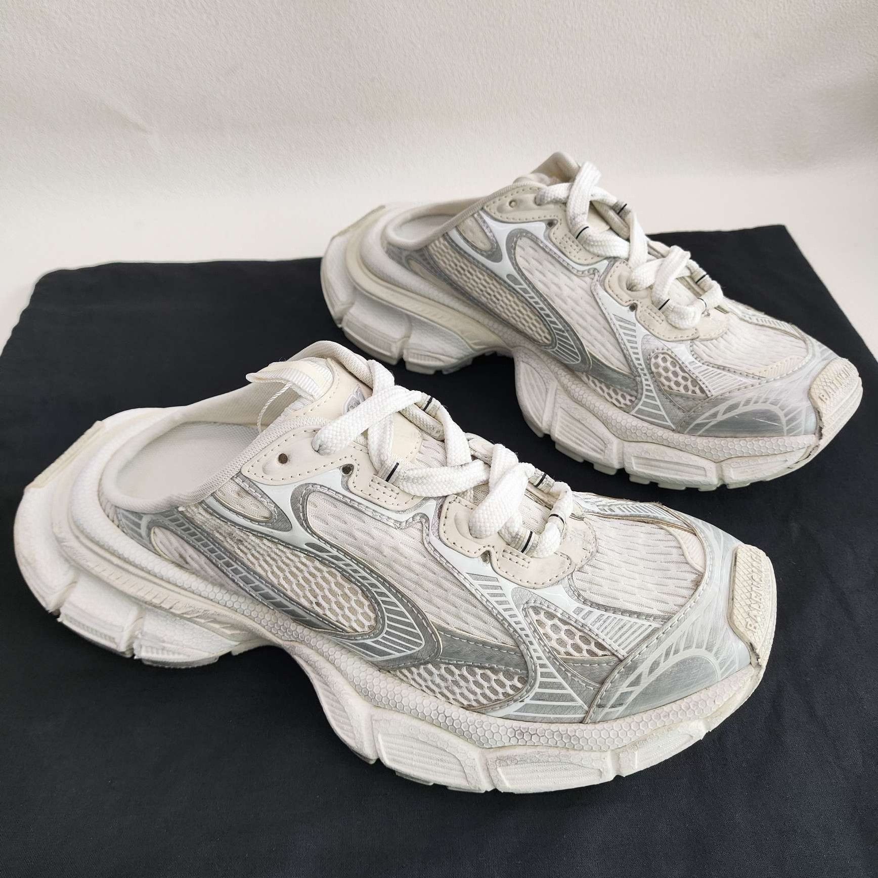 Balenciaga Balenciaga Distressed White Sandals us_7-5 Women Size US 7.5 / IT 37.5 - 3 Thumbnail