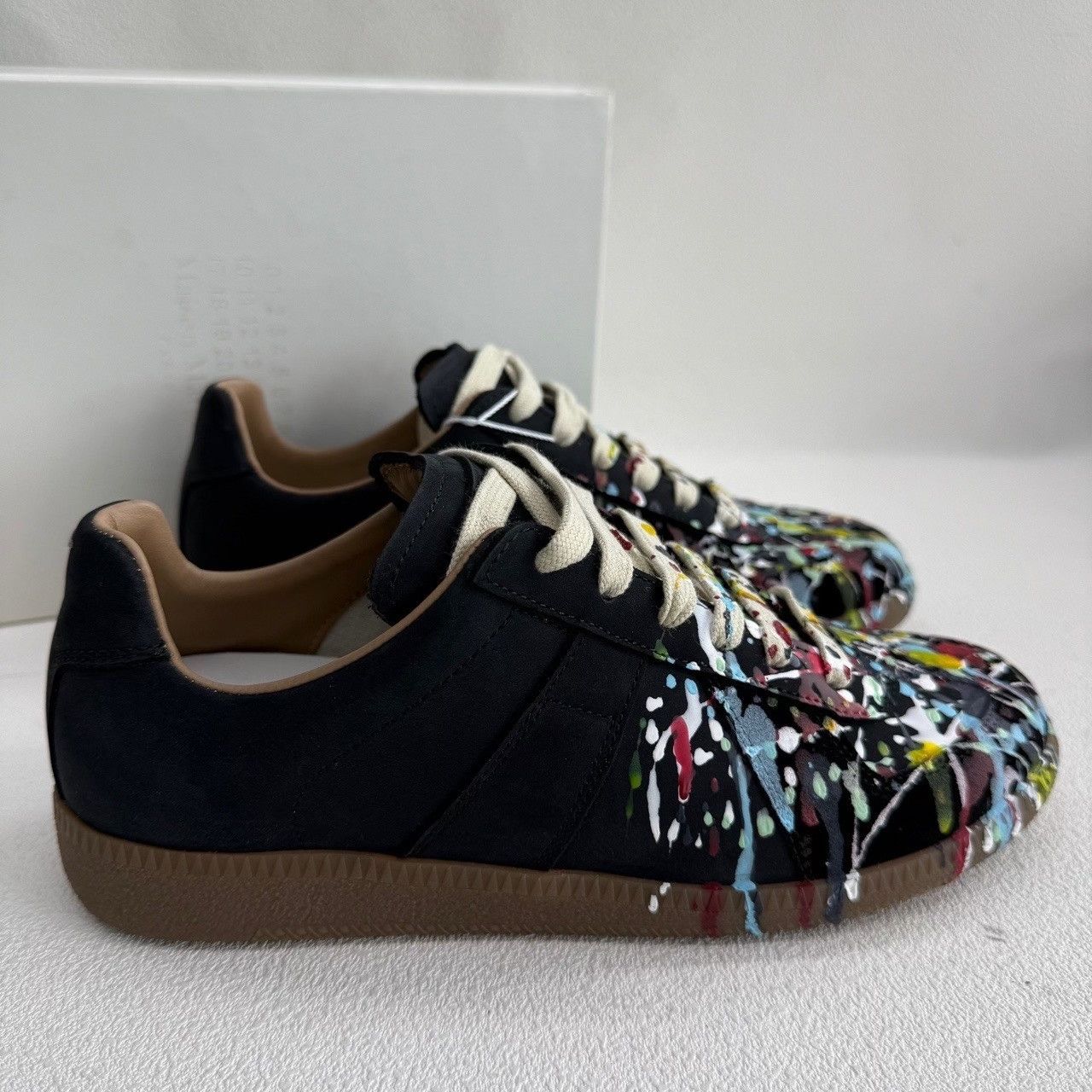 Maison Margiela Maison Margiela Leather Black Lowtop Sneakers us_7-5 Women Size US 7.5 / IT 37.5 - 5 Thumbnail