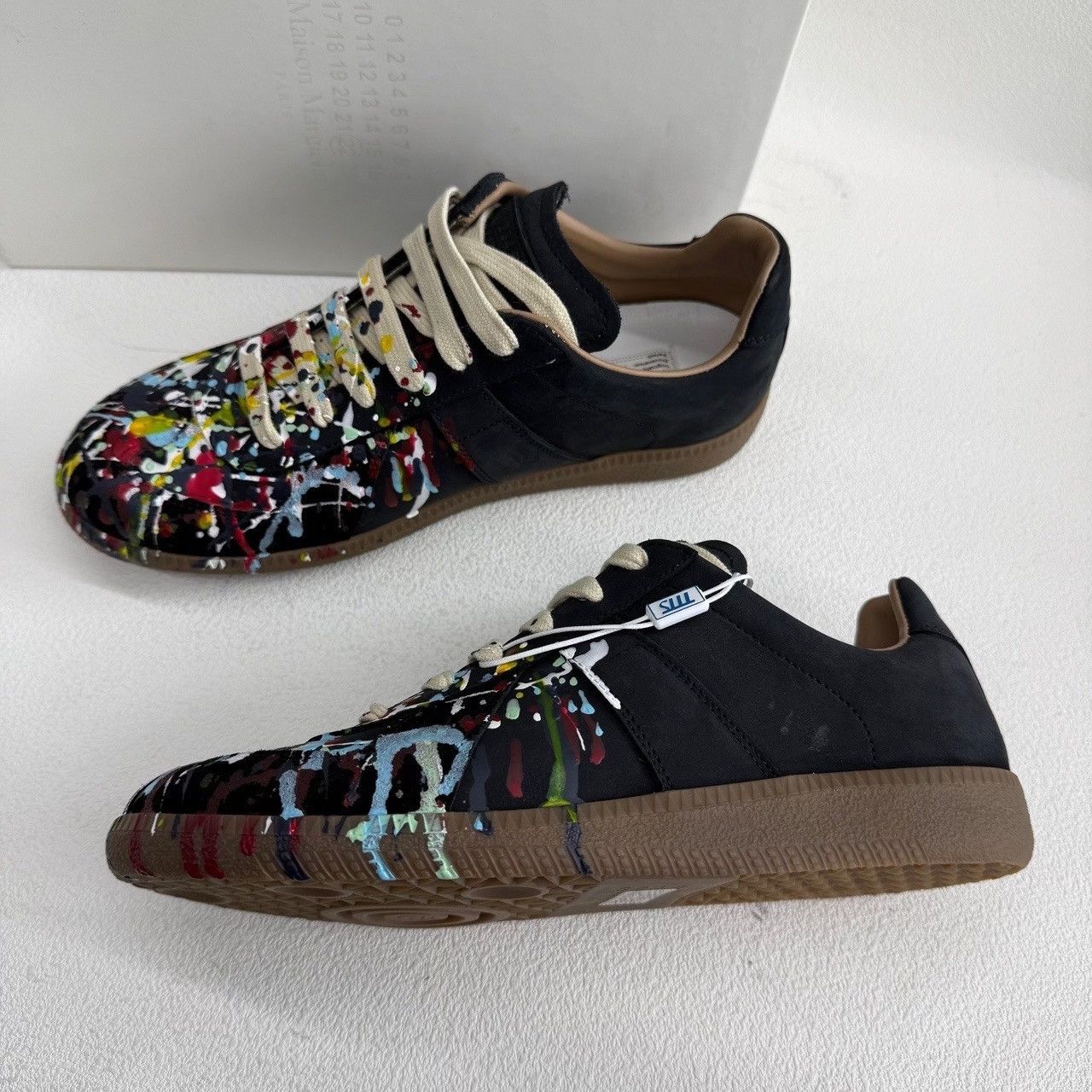 Maison Margiela Maison Margiela Leather Black Lowtop Sneakers us_7-5 Women Size US 7.5 / IT 37.5 - 9 Thumbnail