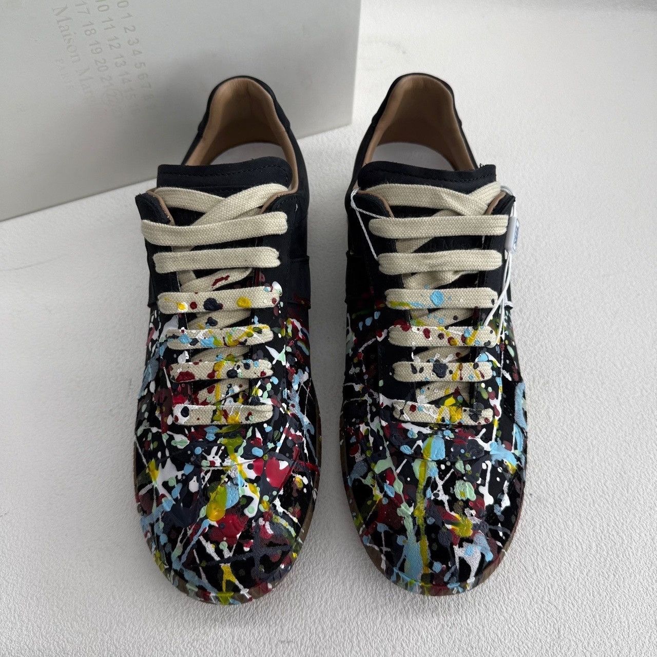 Maison Margiela Maison Margiela Leather Black Lowtop Sneakers us_7-5 Women Size US 7.5 / IT 37.5 - 3 Thumbnail