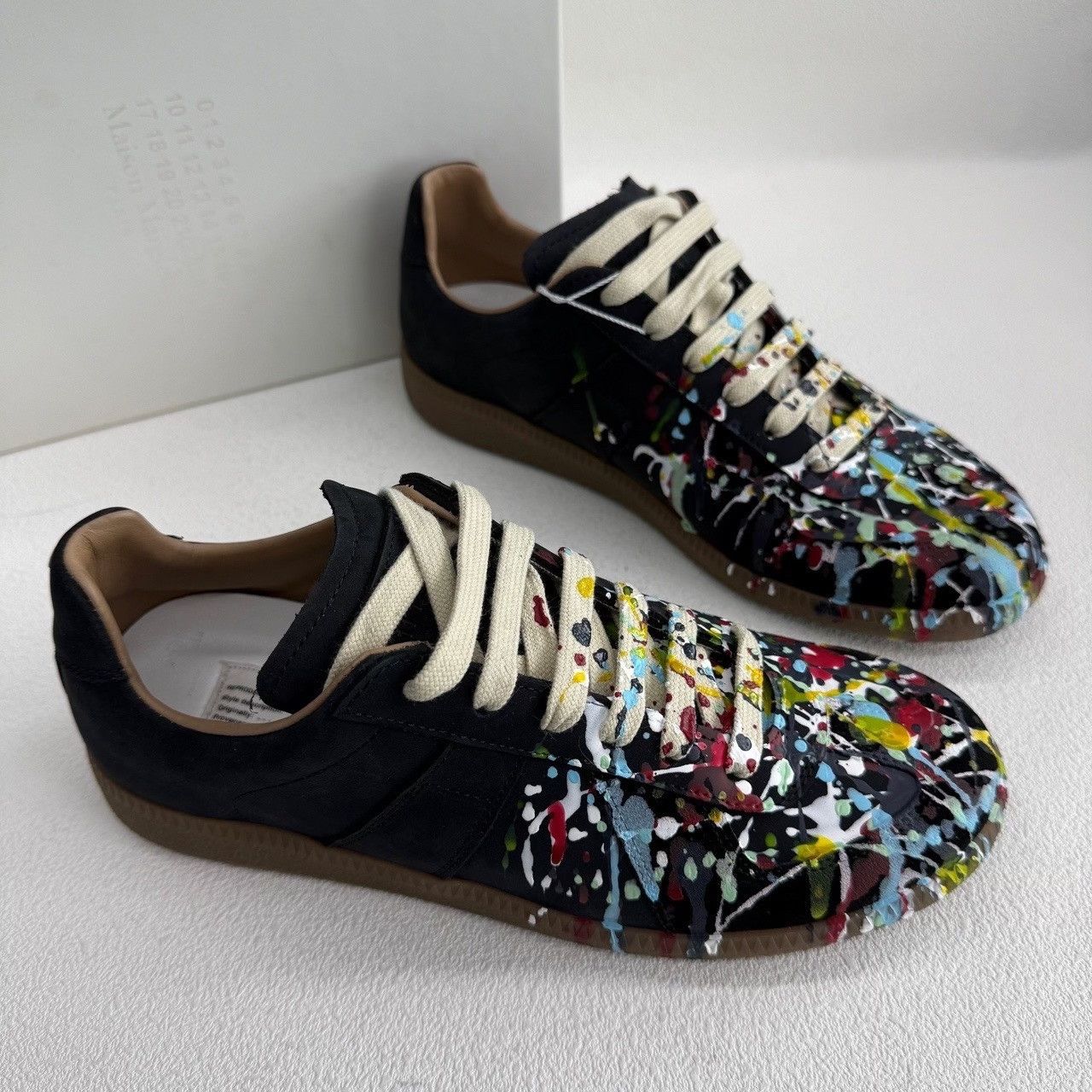 Maison Margiela Maison Margiela Leather Black Lowtop Sneakers us_7-5 Women Size US 7.5 / IT 37.5 - 4 Thumbnail