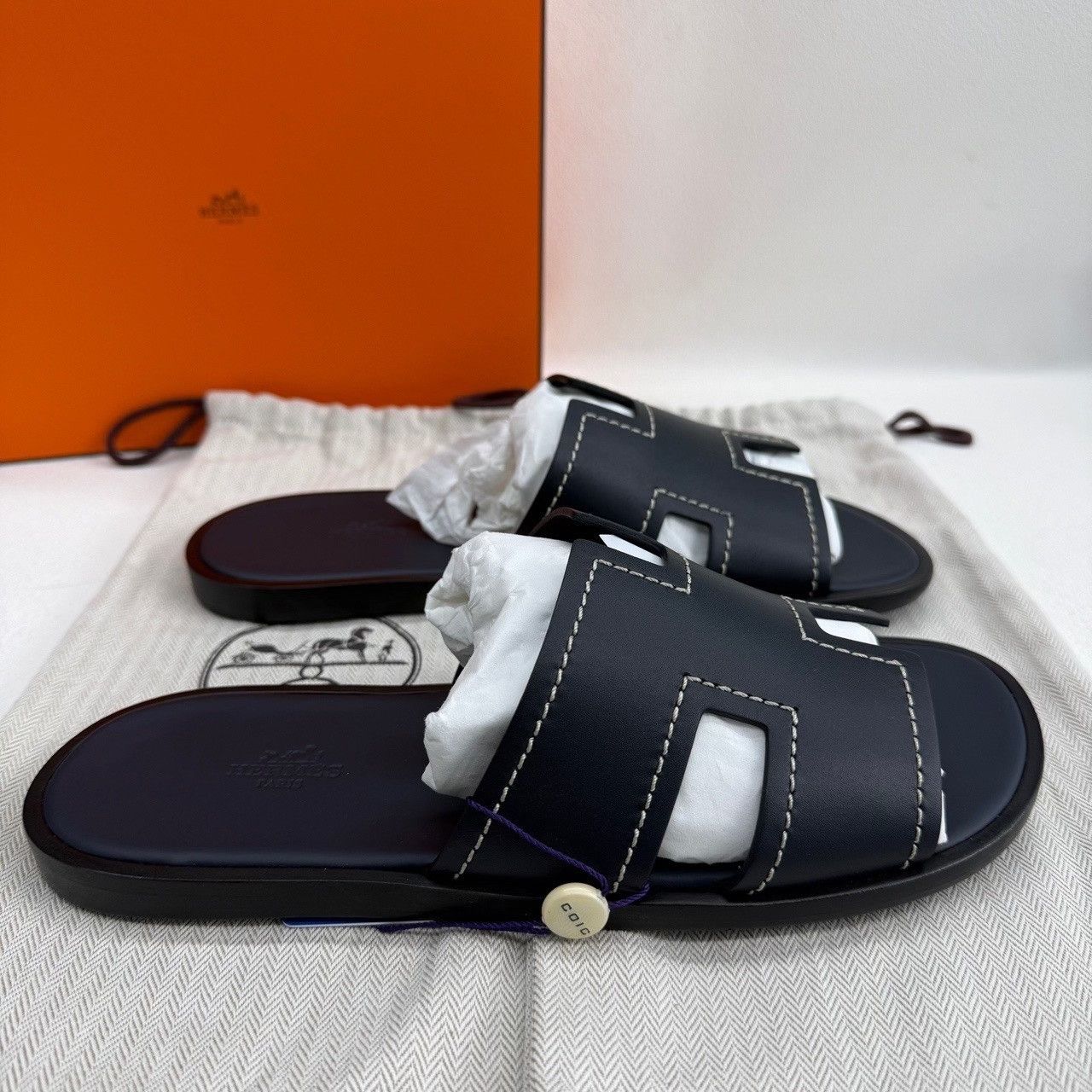 Hermes Hermes Blue Sandals 5 Men Size US 5 / EU 37 - 5 Thumbnail