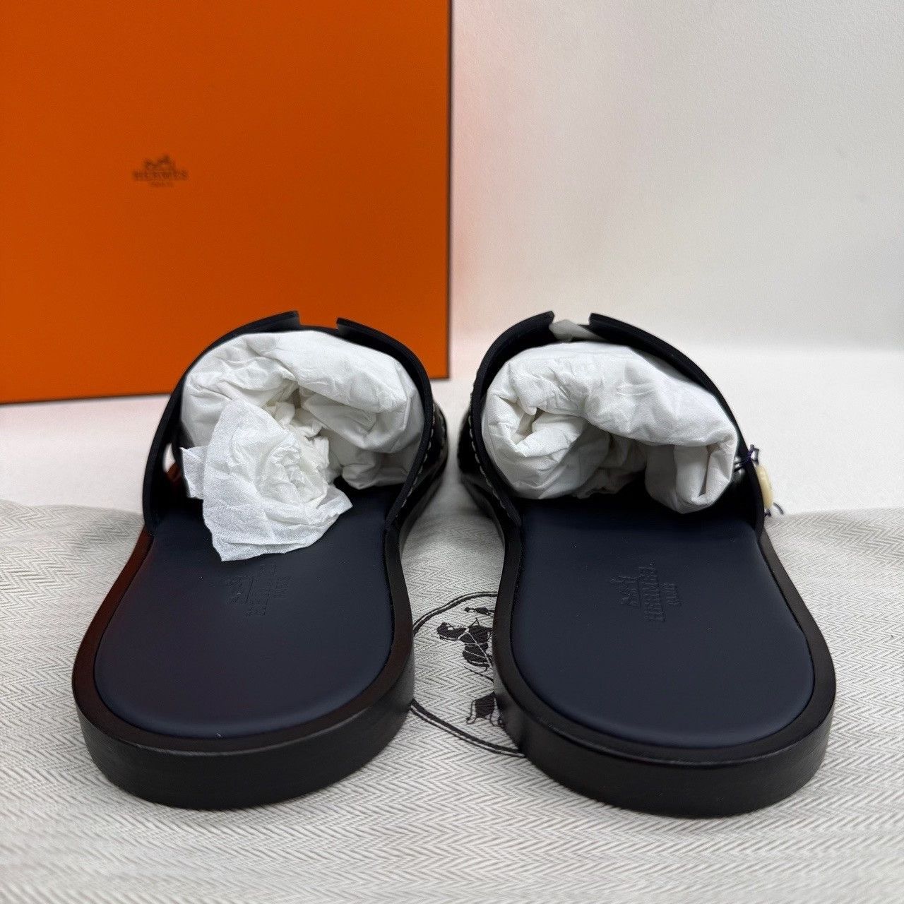 Hermes Hermes Blue Sandals 5 Men Size US 5 / EU 37 - 6 Thumbnail
