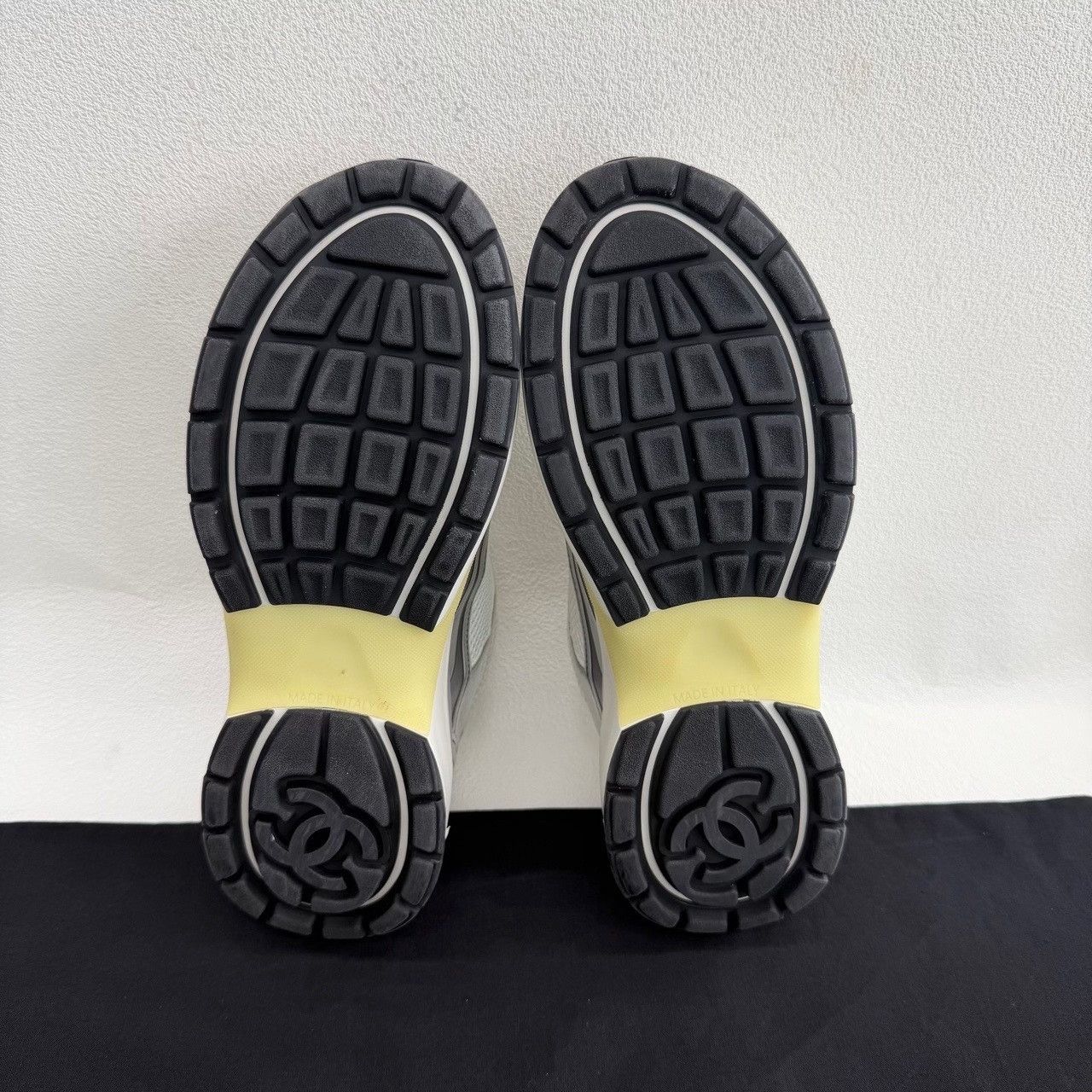 Chanel Chanel Silver Lowtop Sneakers us_6-5 Women Size US 6.5 / IT 36.5 - 6 Thumbnail