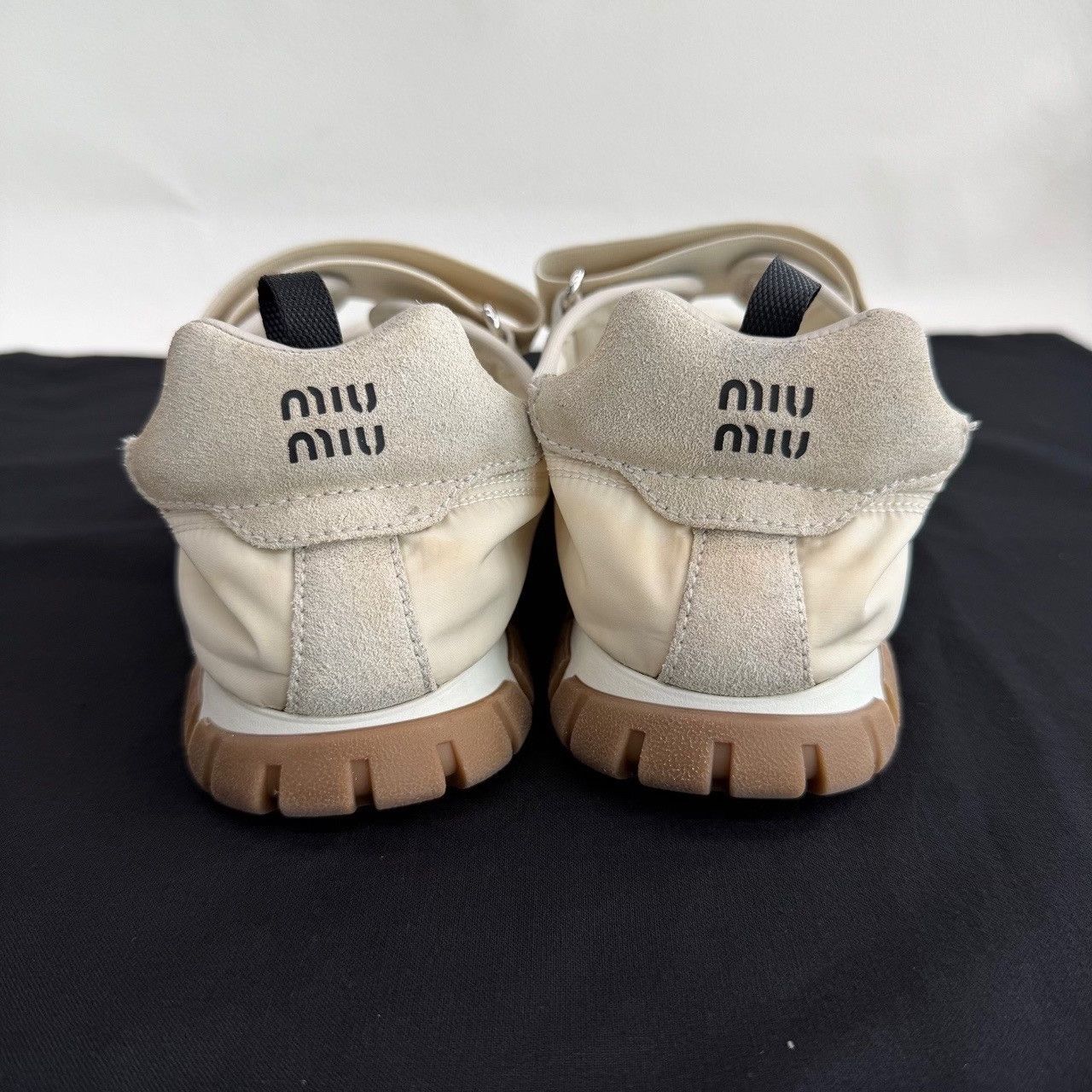 Miu Miu Miu Miu Suede White Lowtop Sneakers us_6-5 Women Size US 6.5 / IT 36.5 - 5 Thumbnail