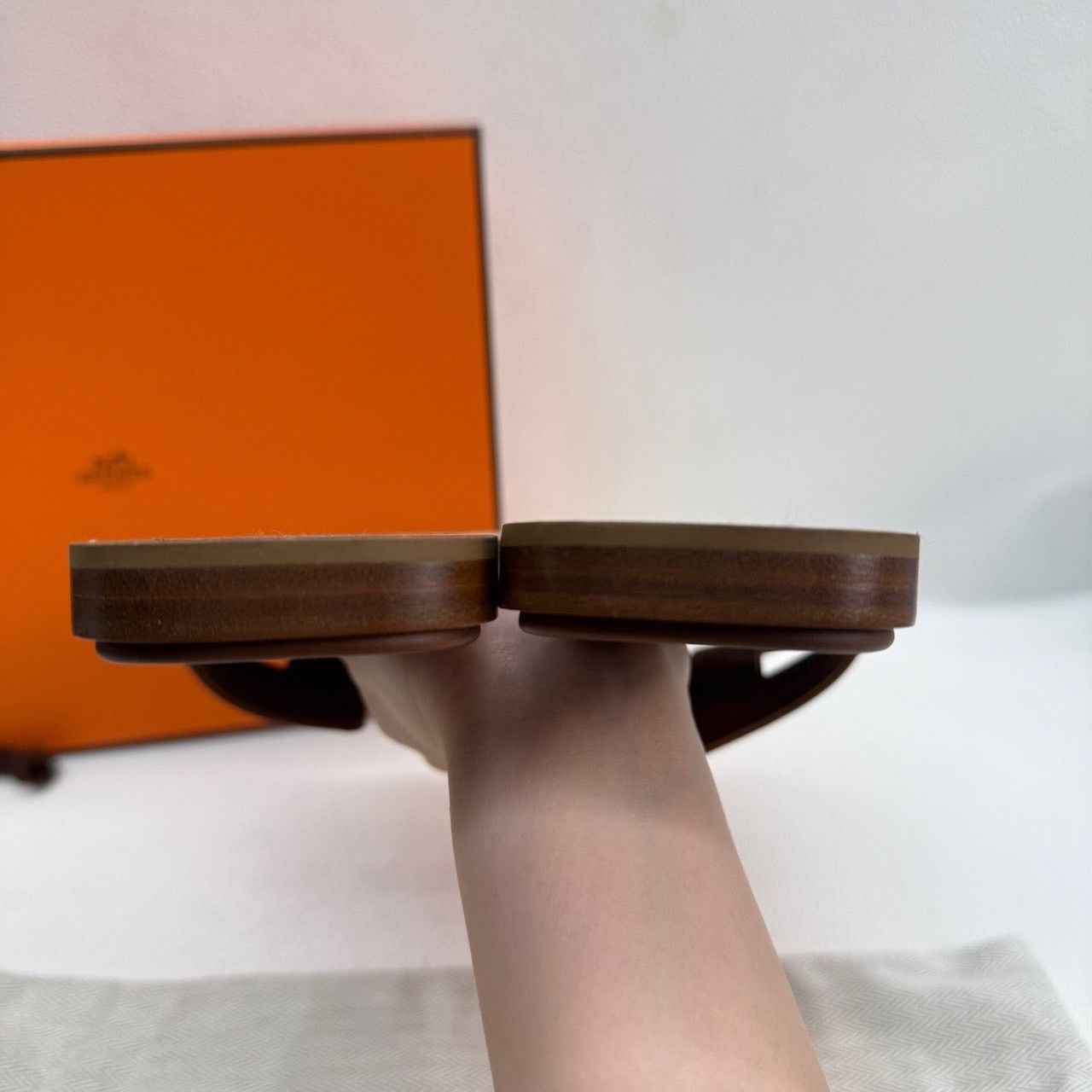 Hermes Hermes Brown Sandals us_7-5 Women Size US 7.5 / IT 37.5 - 7 Thumbnail