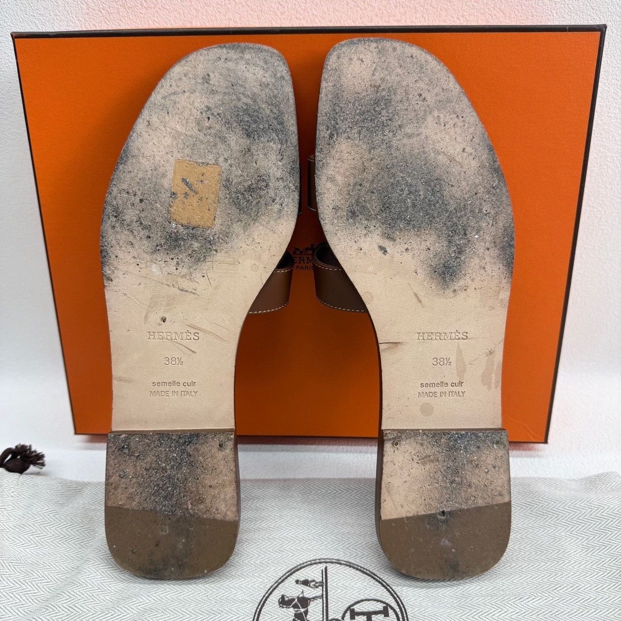 Hermes Hermes Brown Sandals us_7-5 Women Size US 7.5 / IT 37.5 - 8 Thumbnail