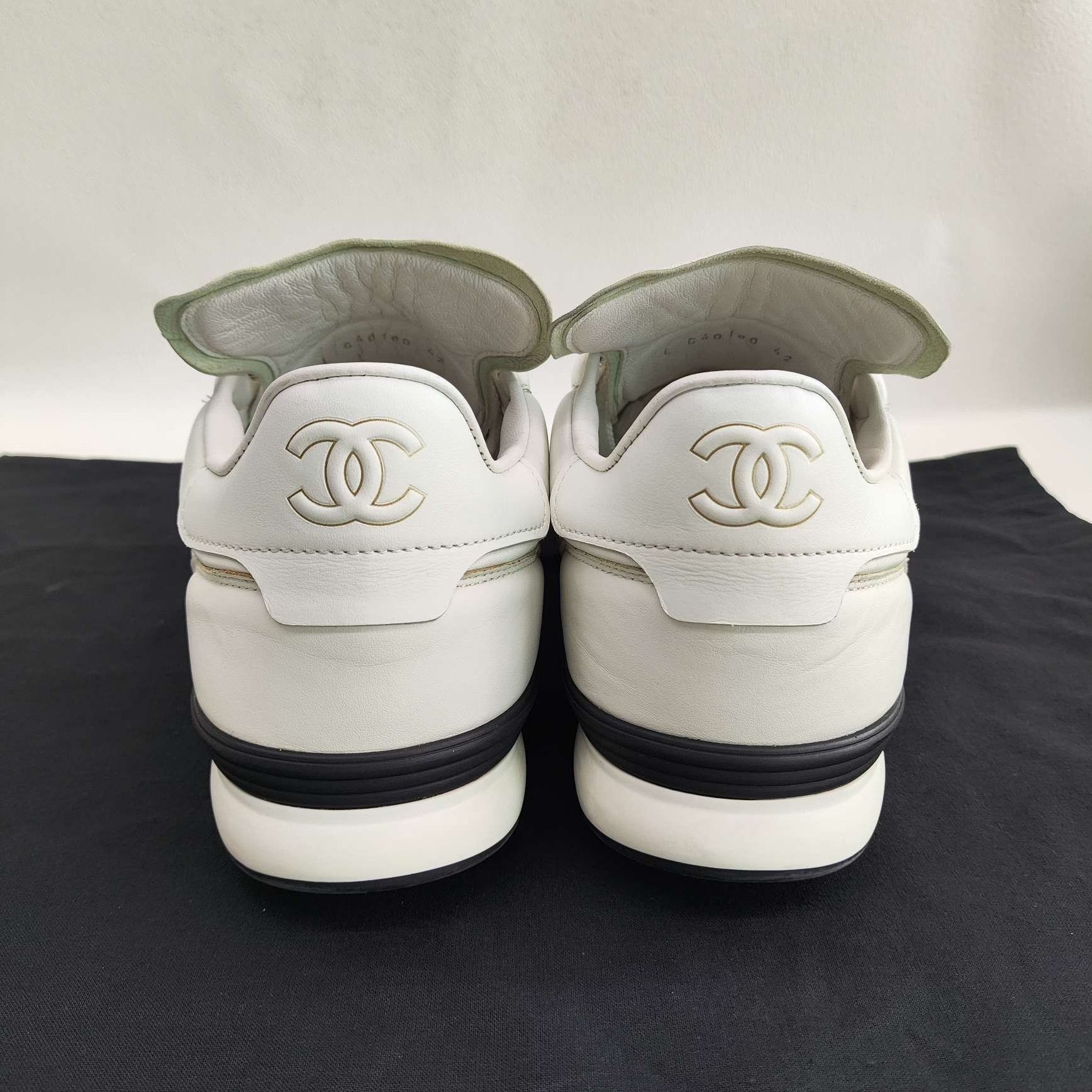 Chanel Chanel Leather White Lowtop Sneakers 9 Men Size US 9 / EU 42 - 5 Thumbnail