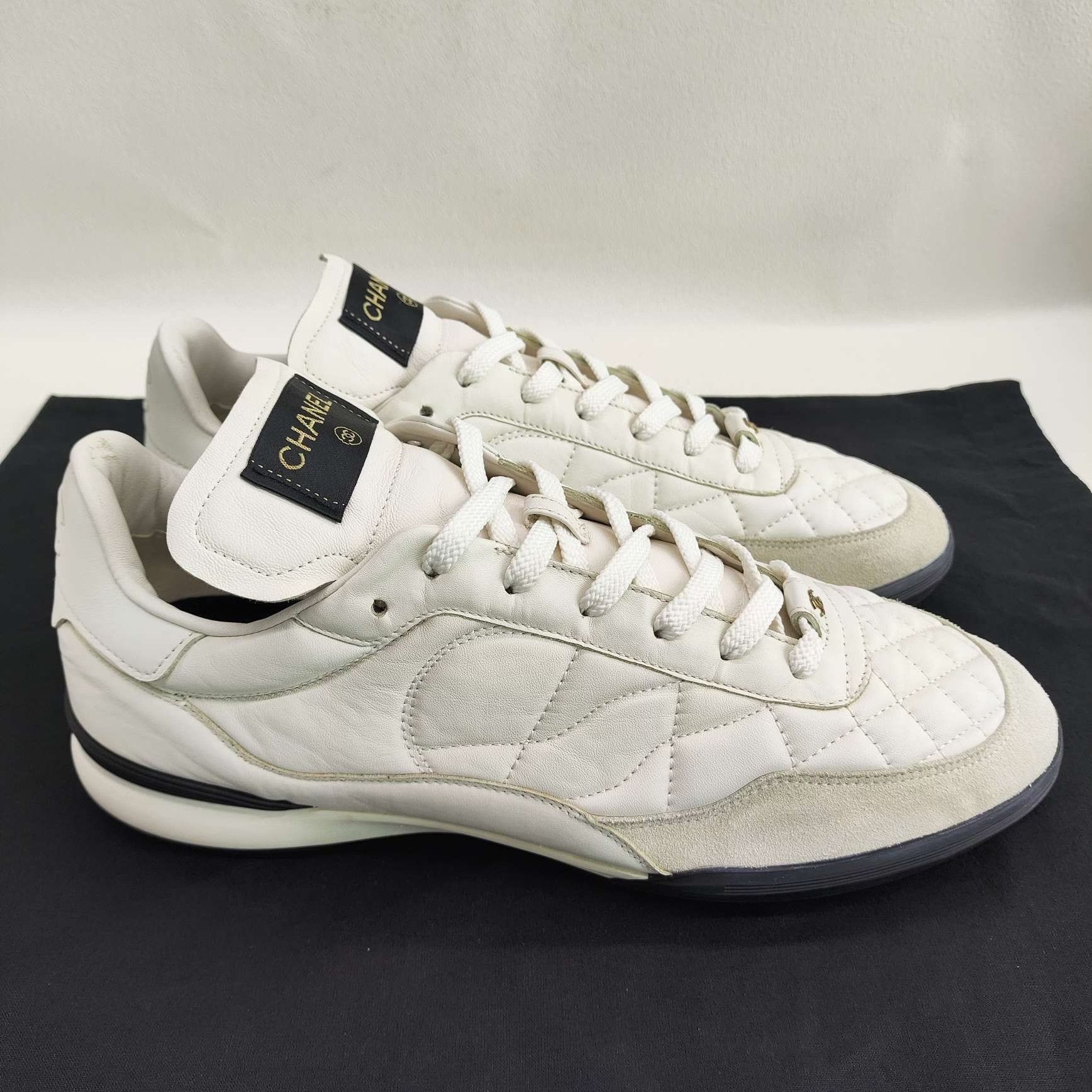 Chanel Chanel Leather White Lowtop Sneakers 9 Men Size US 9 / EU 42 - 4 Thumbnail