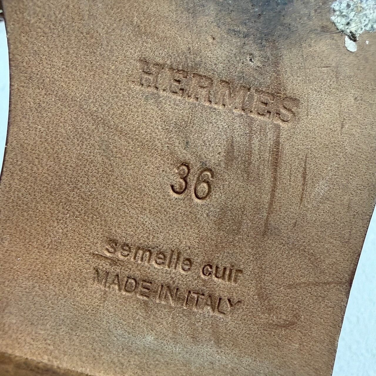 Hermes Hermes Brown Sandals us_6 Women Size US 6 / IT 36 - 7 Thumbnail