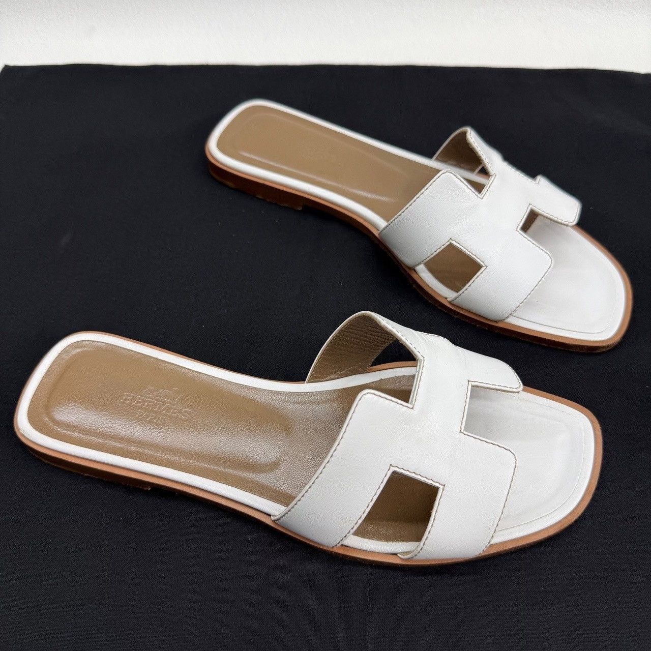 Hermes Hermes White Sandals us_6-5 Women Size US 6.5 / IT 36.5 - 3 Thumbnail