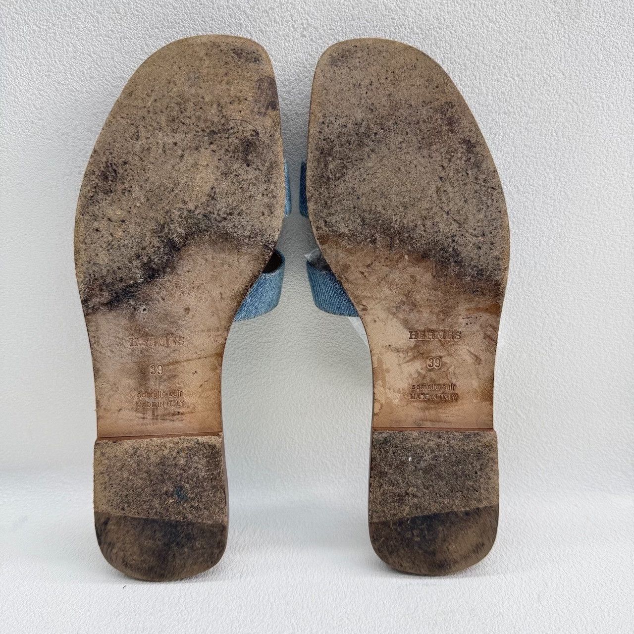 Hermes Hermes Canvas Denim Multi Sandals us_8-5 Women Size US 8.5 / IT 38.5 - 5 Thumbnail