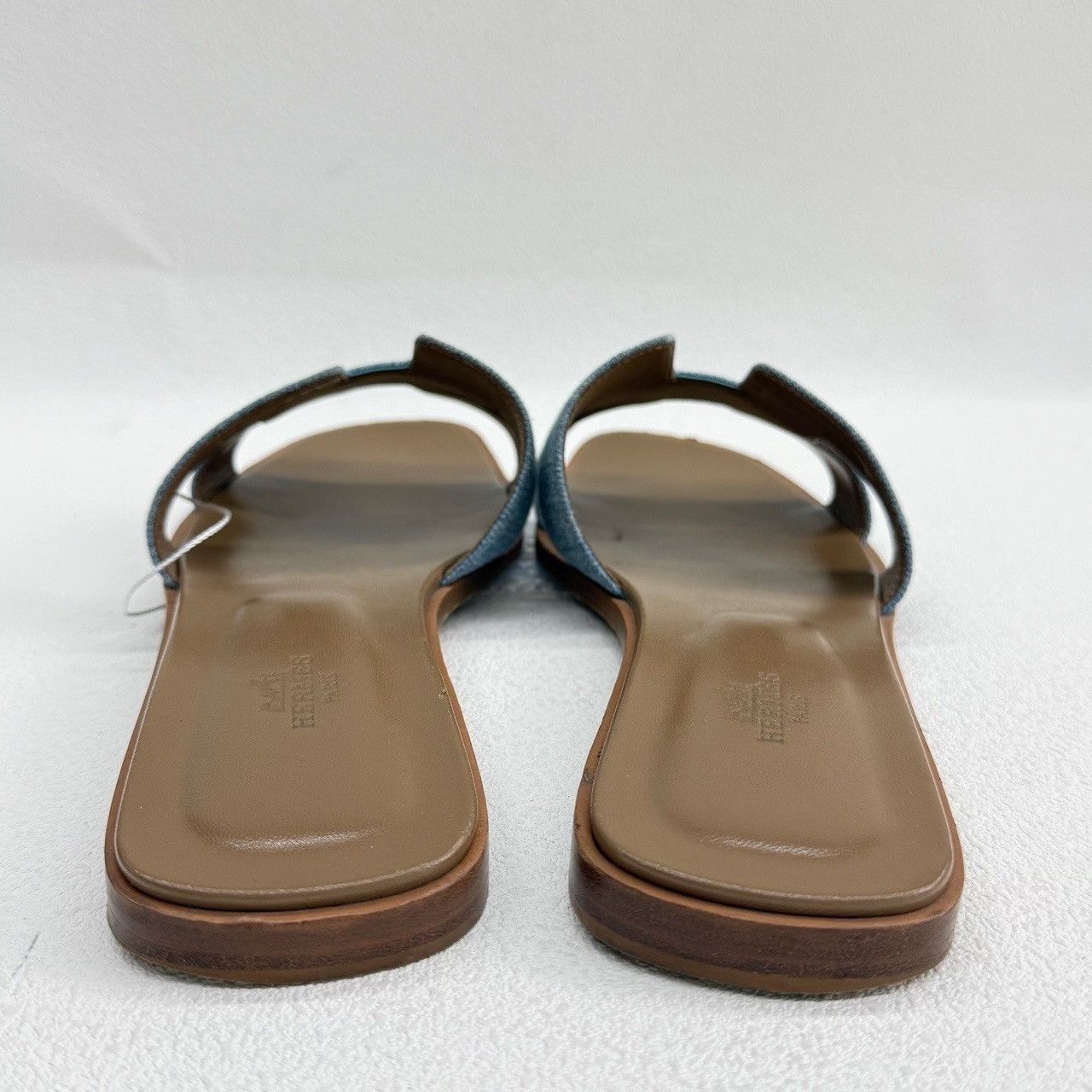 Hermes Hermes Canvas Denim Multi Sandals us_8-5 Women Size US 8.5 / IT 38.5 - 3 Thumbnail