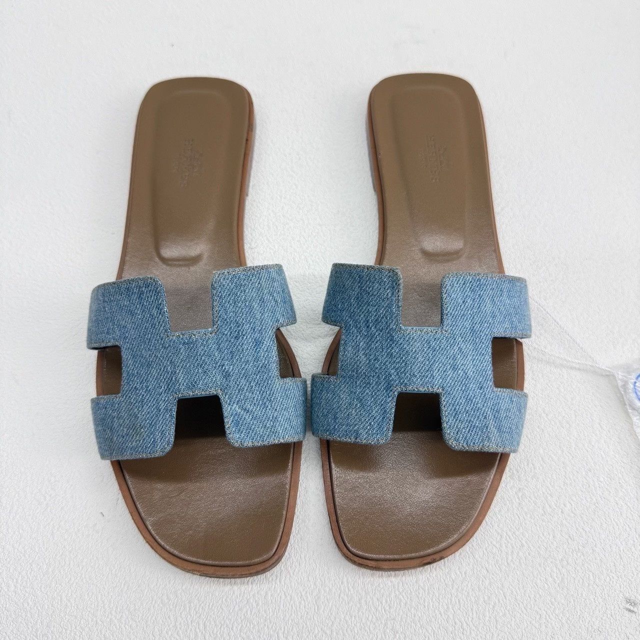 Hermes Hermes Canvas Denim Multi Sandals us_8-5 Women Size US 8.5 / IT 38.5 - 2 Thumbnail