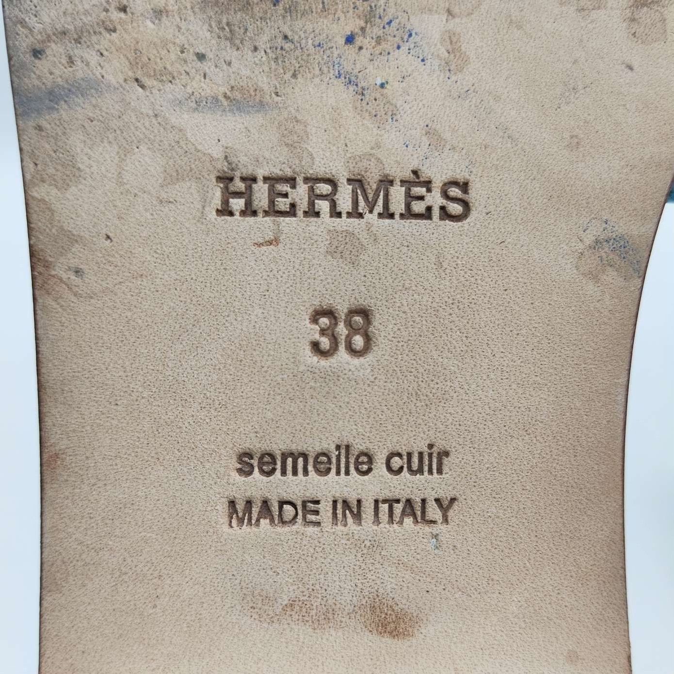 Hermes Hermes Patent Multi Sandals us_7-5 Women Size US 7.5 / IT 37.5 - 5 Thumbnail