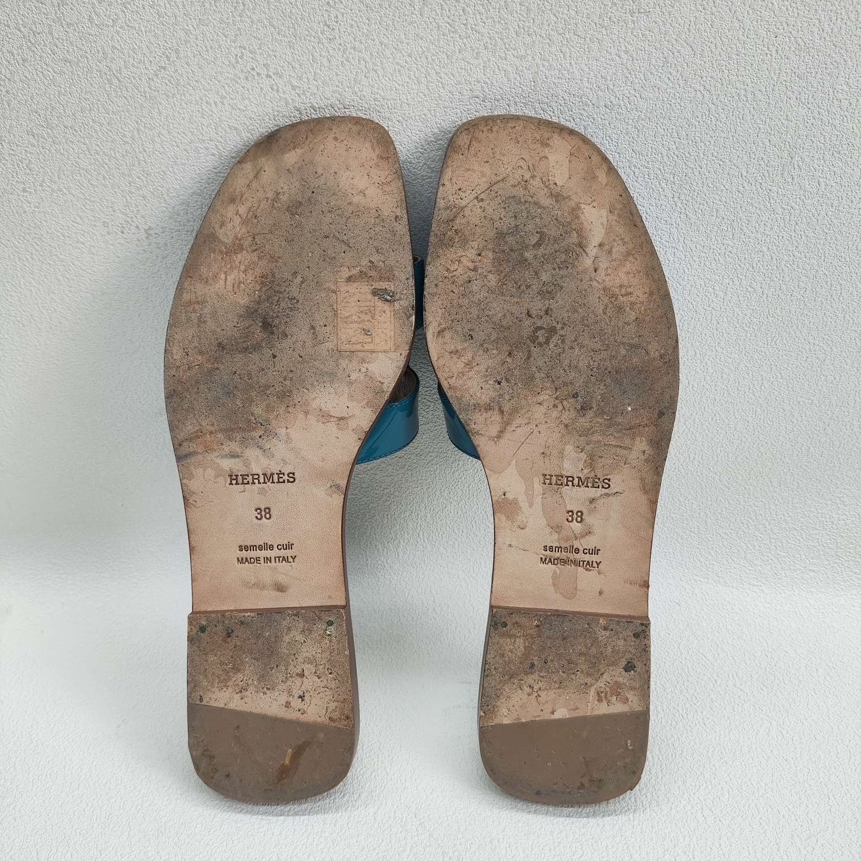 Hermes Hermes Patent Multi Sandals us_7-5 Women Size US 7.5 / IT 37.5 - 6 Thumbnail