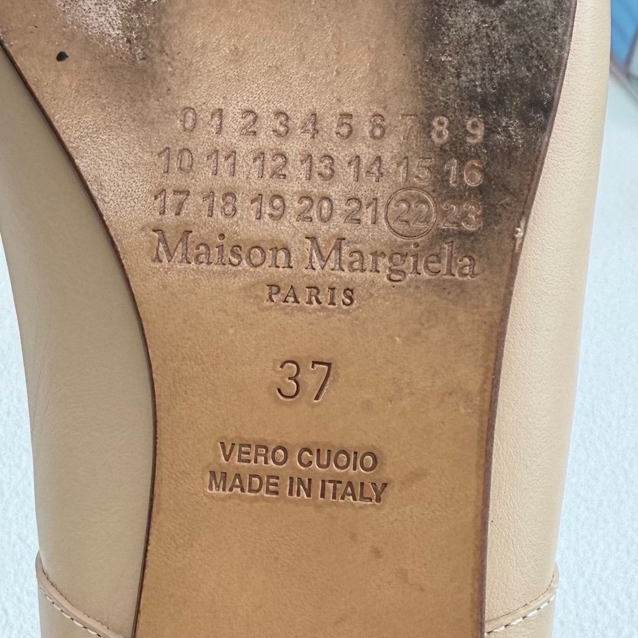 Maison Margiela Maison Margiela Leather Beige Lowtop Sneakers us_6-5 Women Size US 6.5 / IT 36.5 - 6 Thumbnail