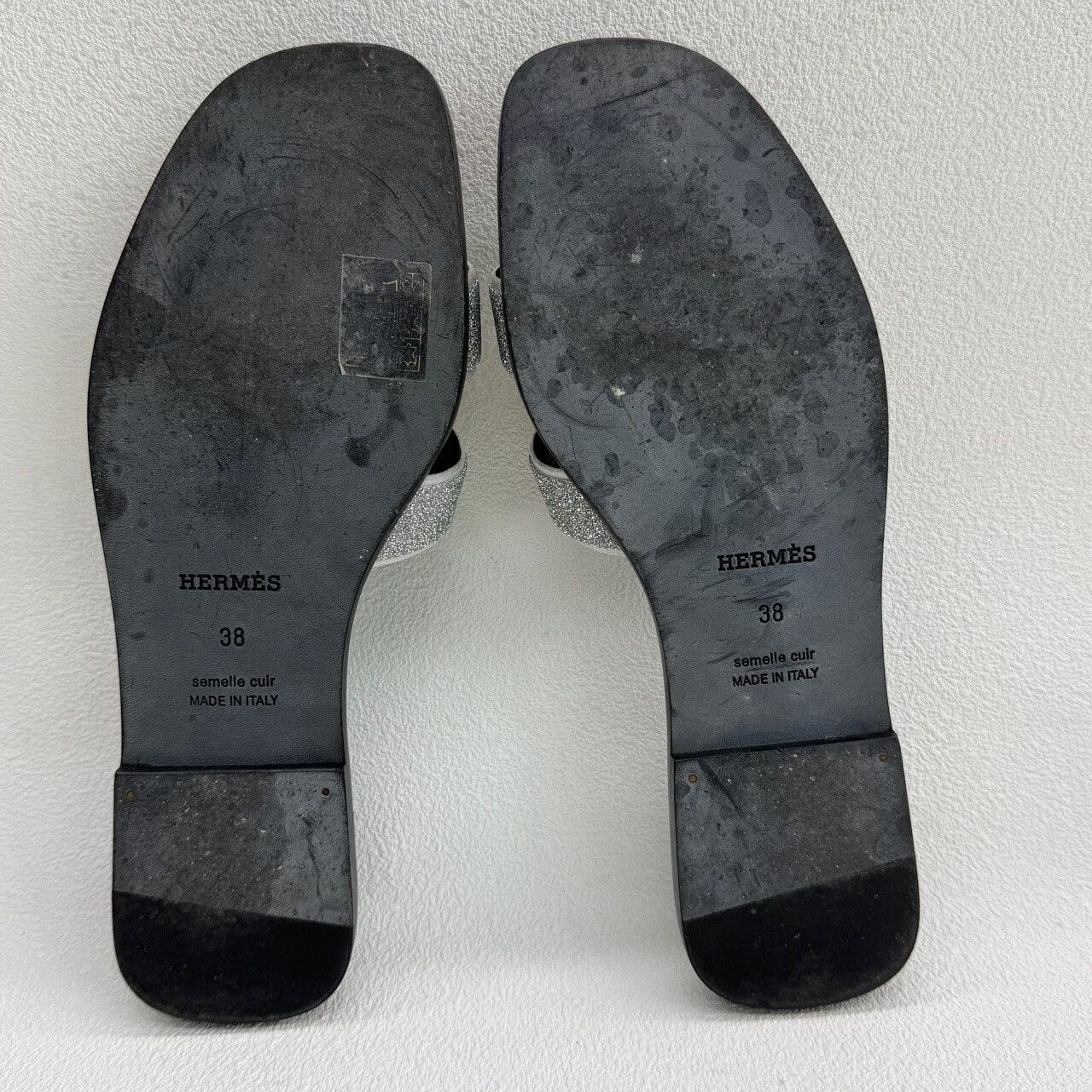 Hermes Hermes Silver Sandals us_7-5 Women Size US 7.5 / IT 37.5 - 7 Thumbnail