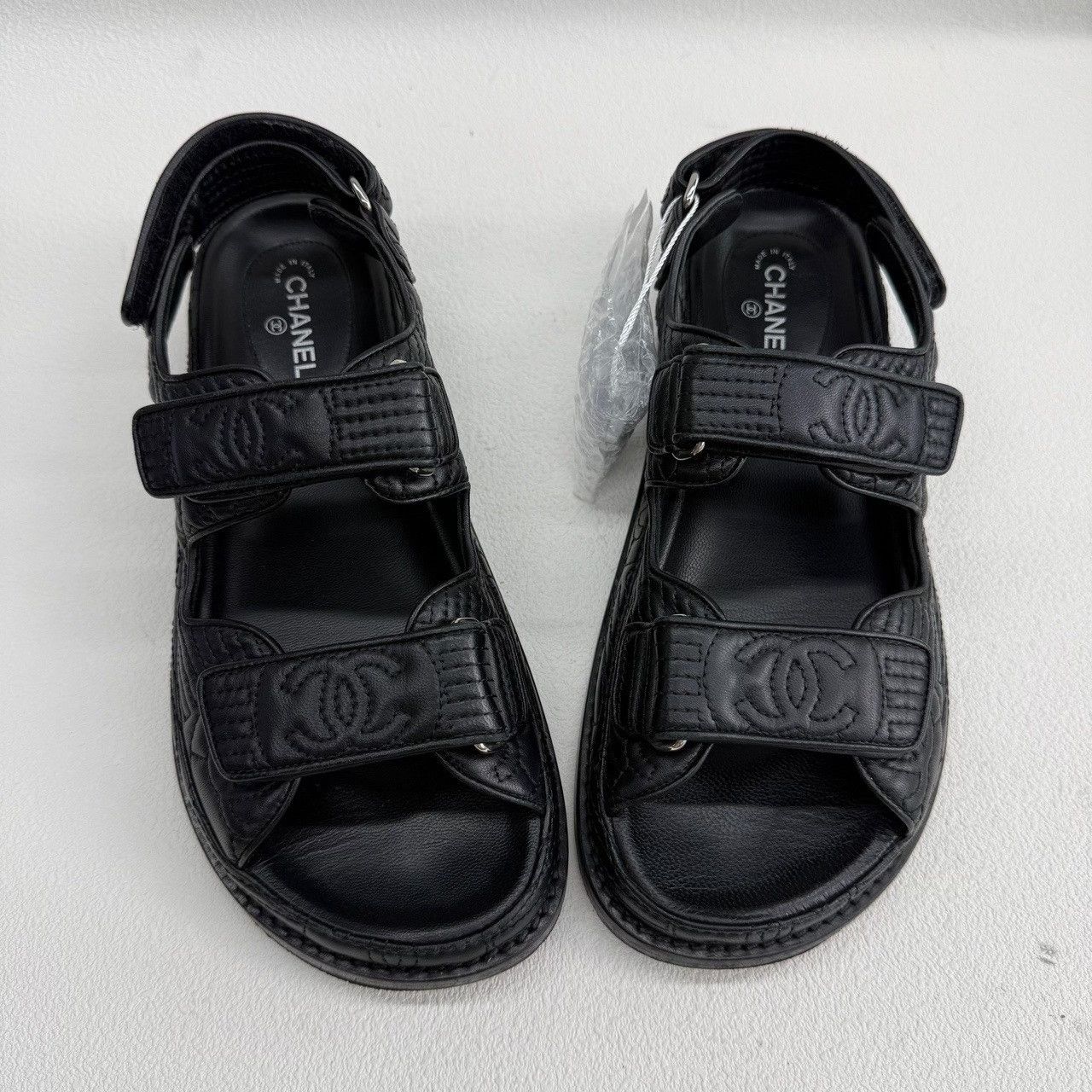 Chanel Chanel Black Sandals us_6-5 Women Size US 6.5 / IT 36.5 - 9 Thumbnail