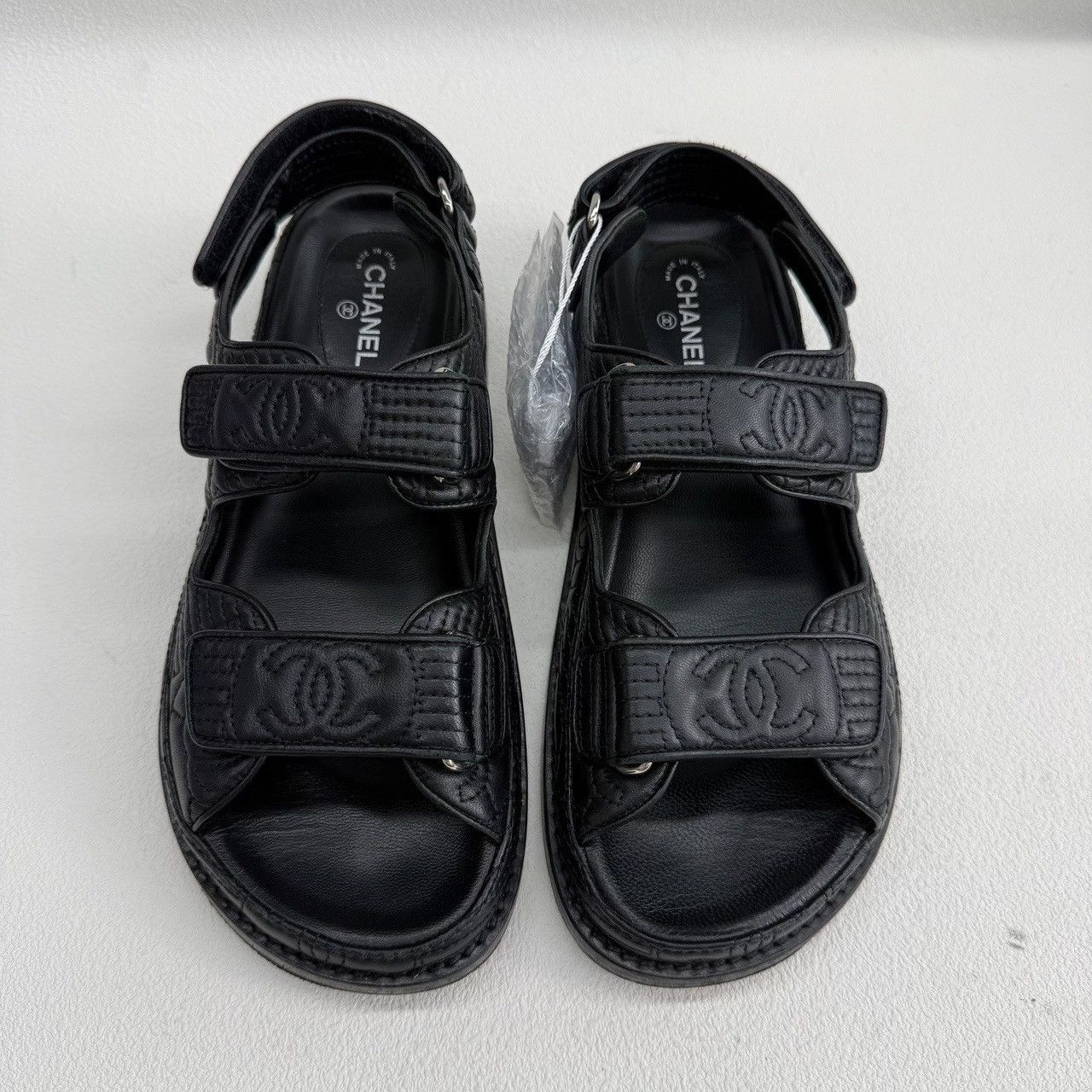 Chanel Chanel Black Sandals us_6-5 Women Size US 6.5 / IT 36.5 - 2 Thumbnail