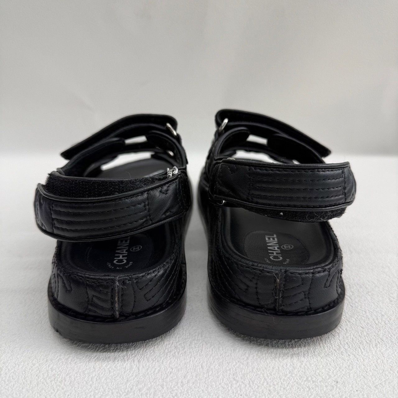 Chanel Chanel Black Sandals us_6-5 Women Size US 6.5 / IT 36.5 - 5 Thumbnail