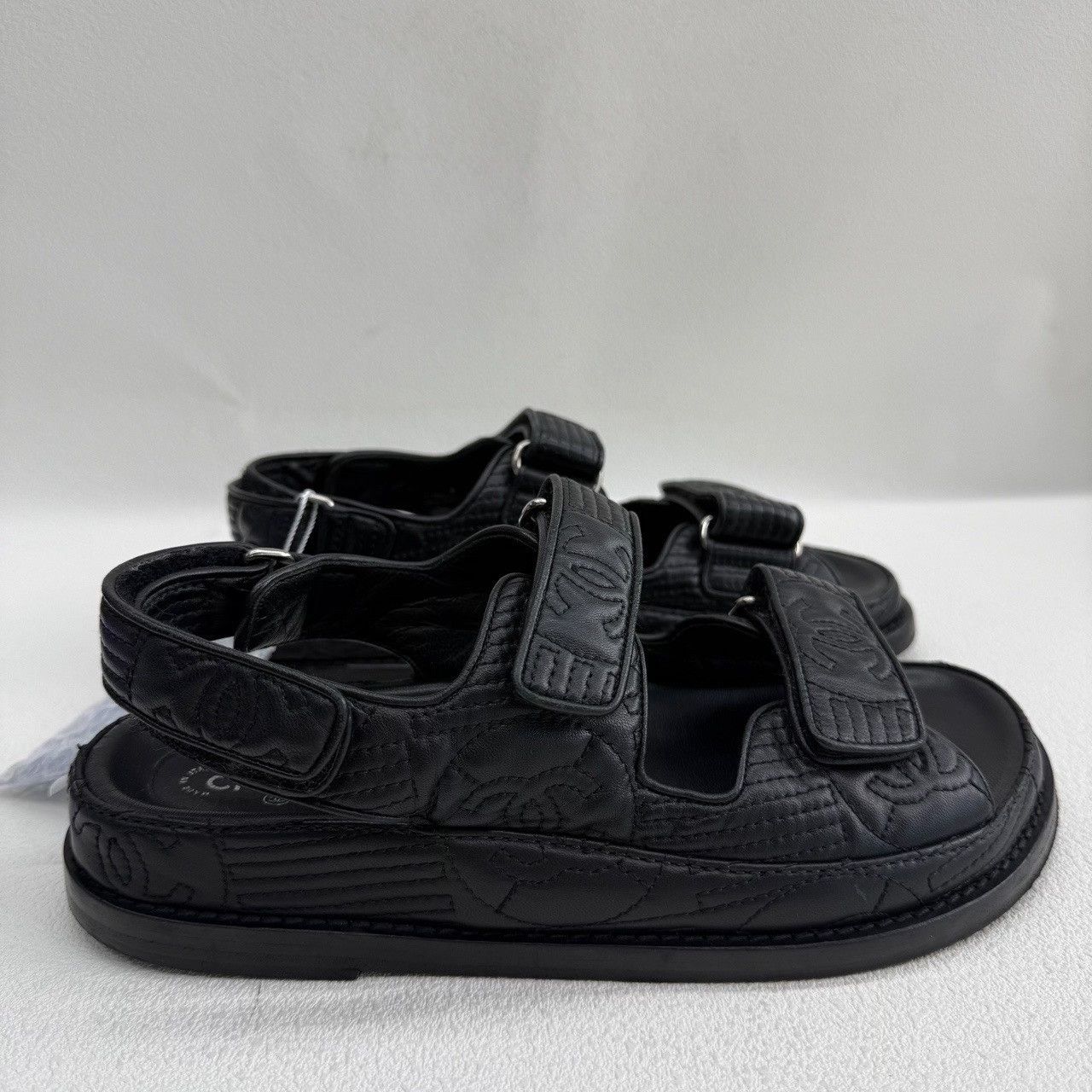 Chanel Chanel Black Sandals us_6-5 Women Size US 6.5 / IT 36.5 - 4 Thumbnail