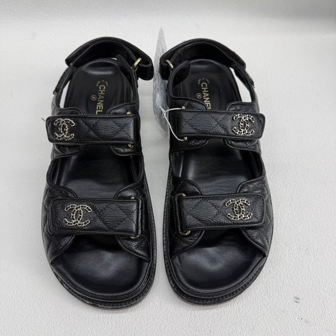 Chanel Chanel Black Sandals us_8-5 Women Size US 8.5 / IT 38.5 - 2 Thumbnail
