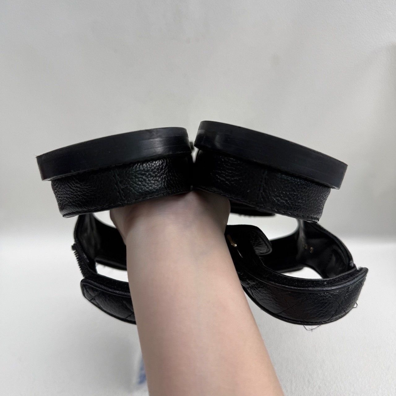 Chanel Chanel Black Sandals us_8-5 Women Size US 8.5 / IT 38.5 - 6 Thumbnail