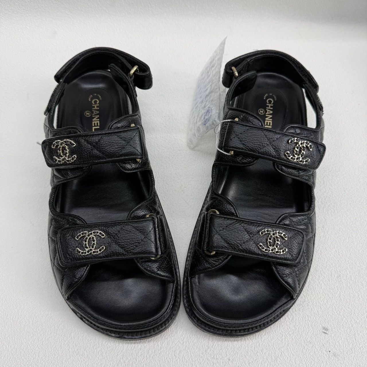 Chanel Chanel Black Sandals us_8-5 Women Size US 8.5 / IT 38.5 - 9 Thumbnail