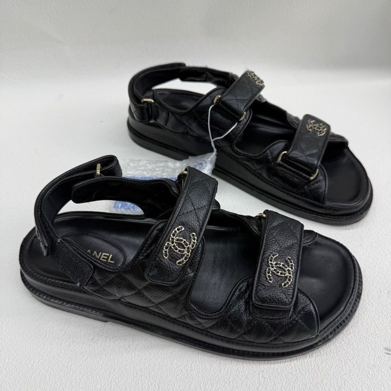 Chanel Chanel Black Sandals us_8-5 Women Size US 8.5 / IT 38.5 - 3 Thumbnail