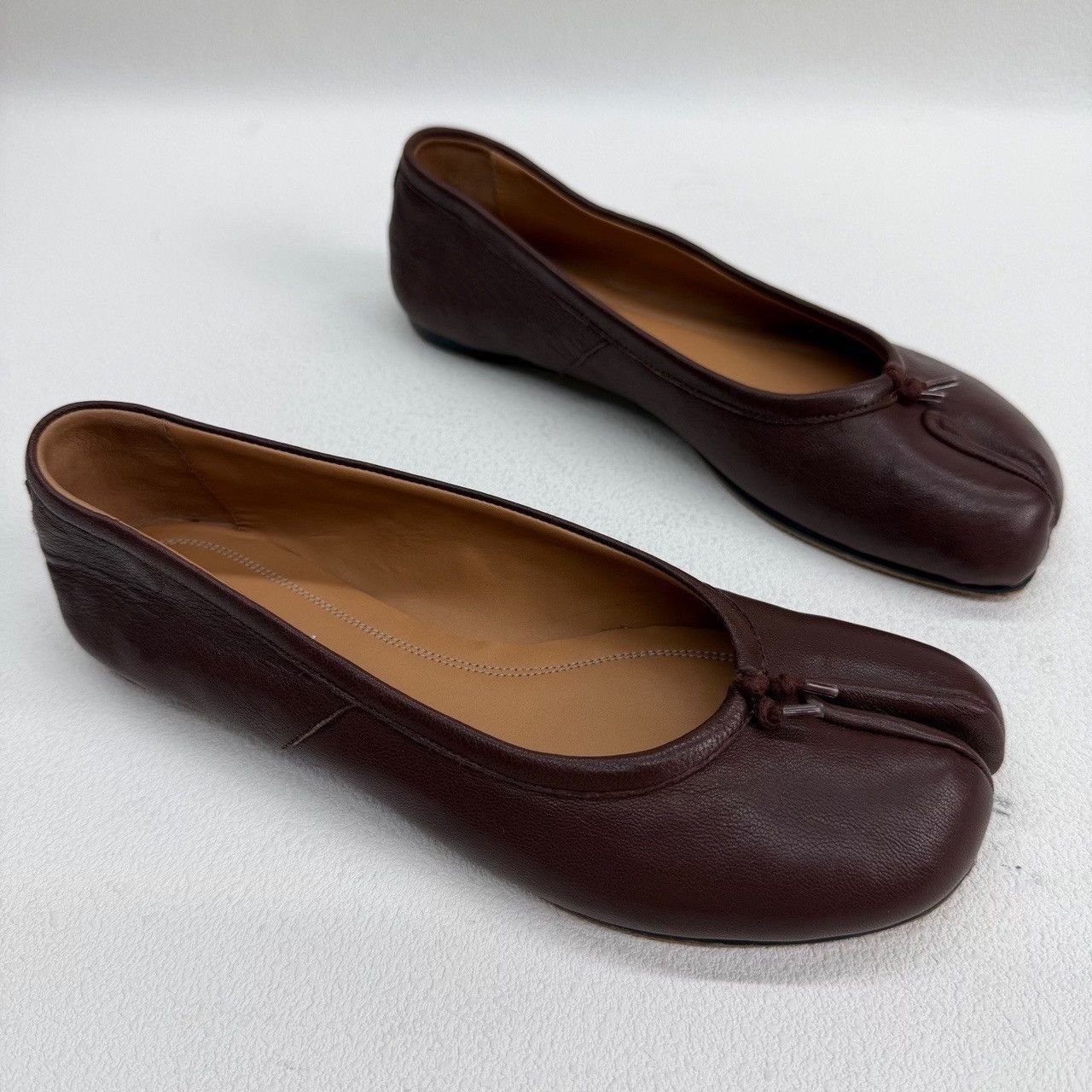 Maison Margiela Maison Margiela Leather Brown Lowtop Sneakers us_6 Women Size US 6 / IT 36 - 3 Thumbnail