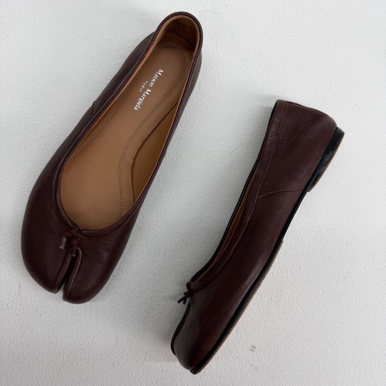 Maison Margiela Maison Margiela Leather Brown Lowtop Sneakers us_6 Women Size US 6 / IT 36 - 8 Thumbnail