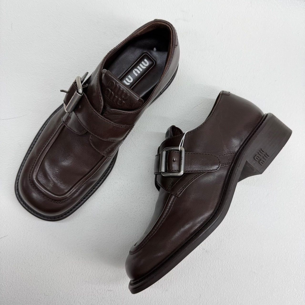 Miu Miu Miu Miu Retro Brown Lowtop Sneakers us_8-5 Women Size US 8.5 / IT 38.5 - 8 Thumbnail