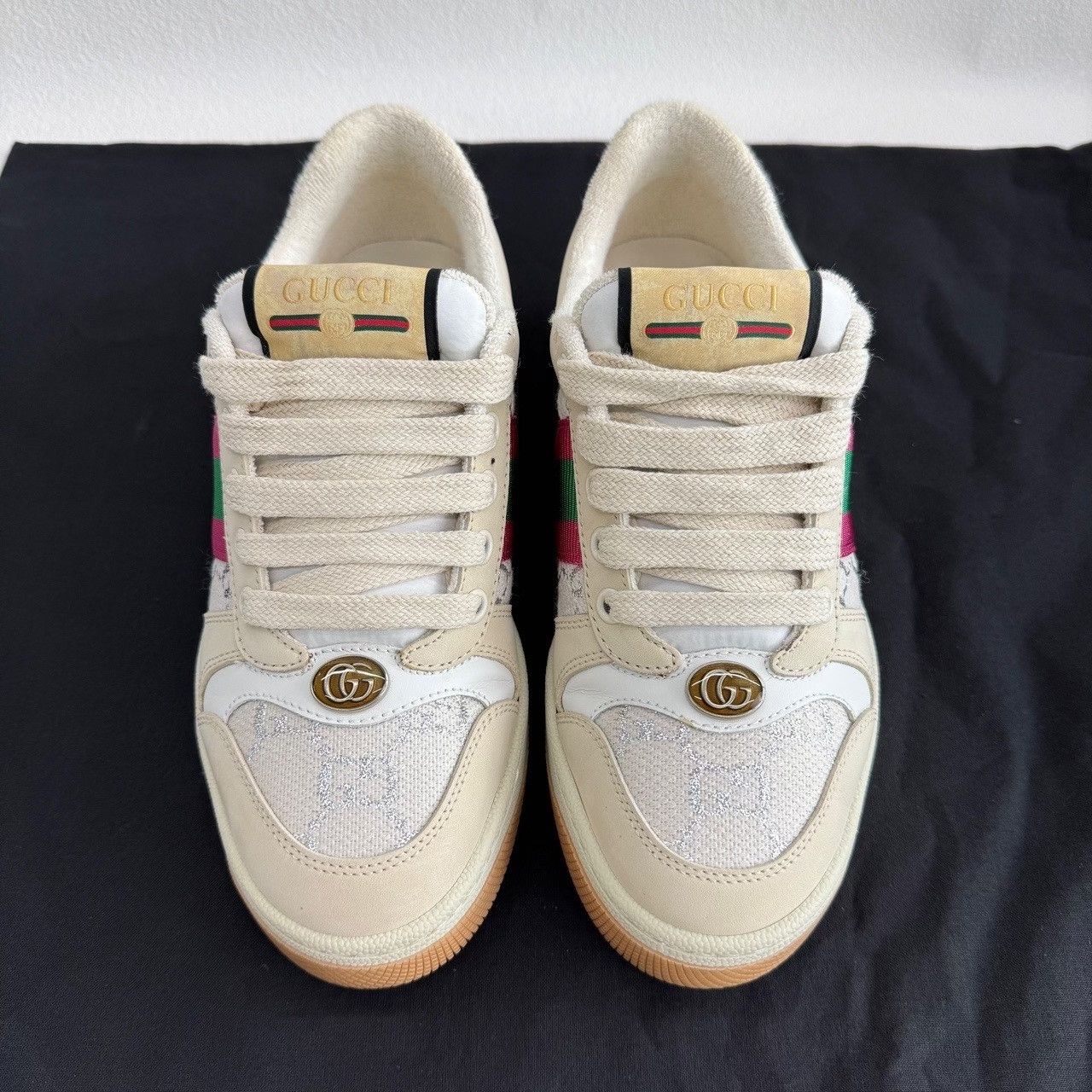 Gucci Gucci Leather Beige Lowtop Sneakers us_5 Women Size US 5 / IT 35 - 2 Thumbnail