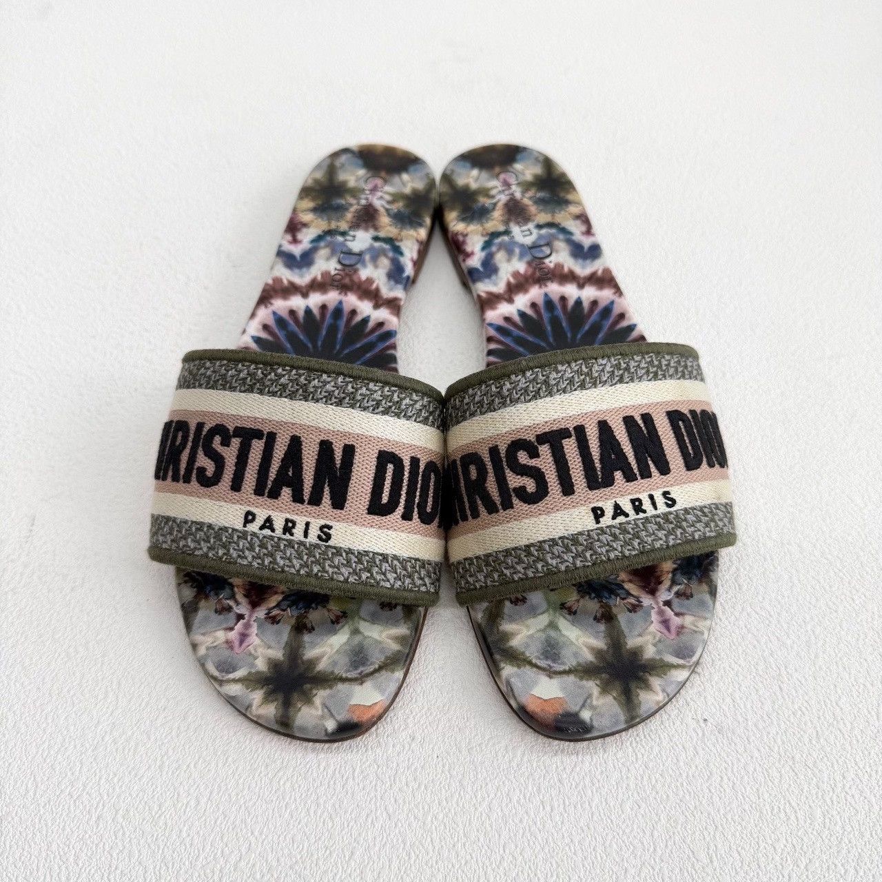 Dior Dior Retro Embroidered Multi Sandals us_6-5 Women Size US 6.5 / IT 36.5 - 2 Thumbnail